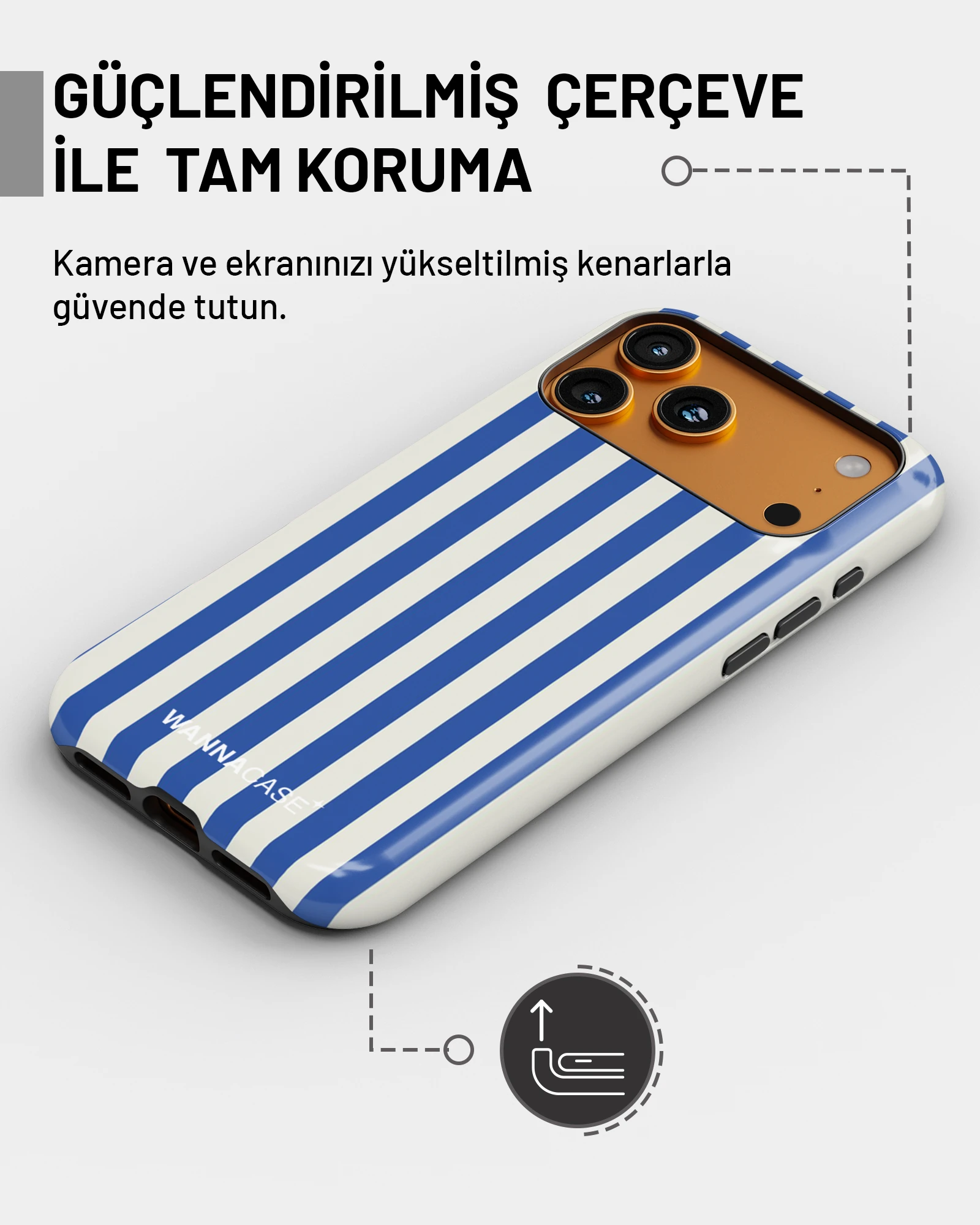 iPhone 16 Marine Stripes Essential Tough Telefon Kılıfı