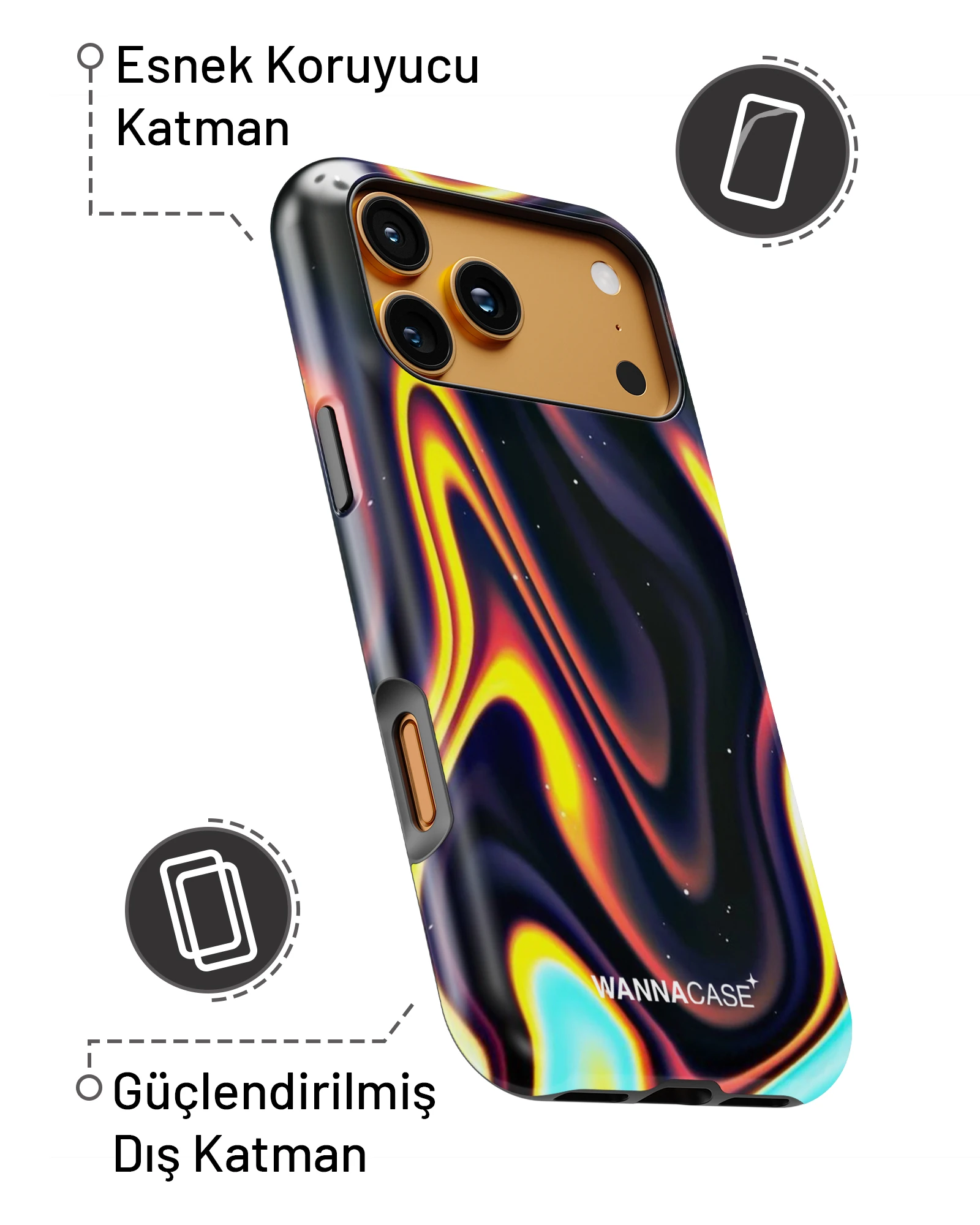 iPhone 14 Pro Neon Flow Essential Tough Telefon Kılıfı