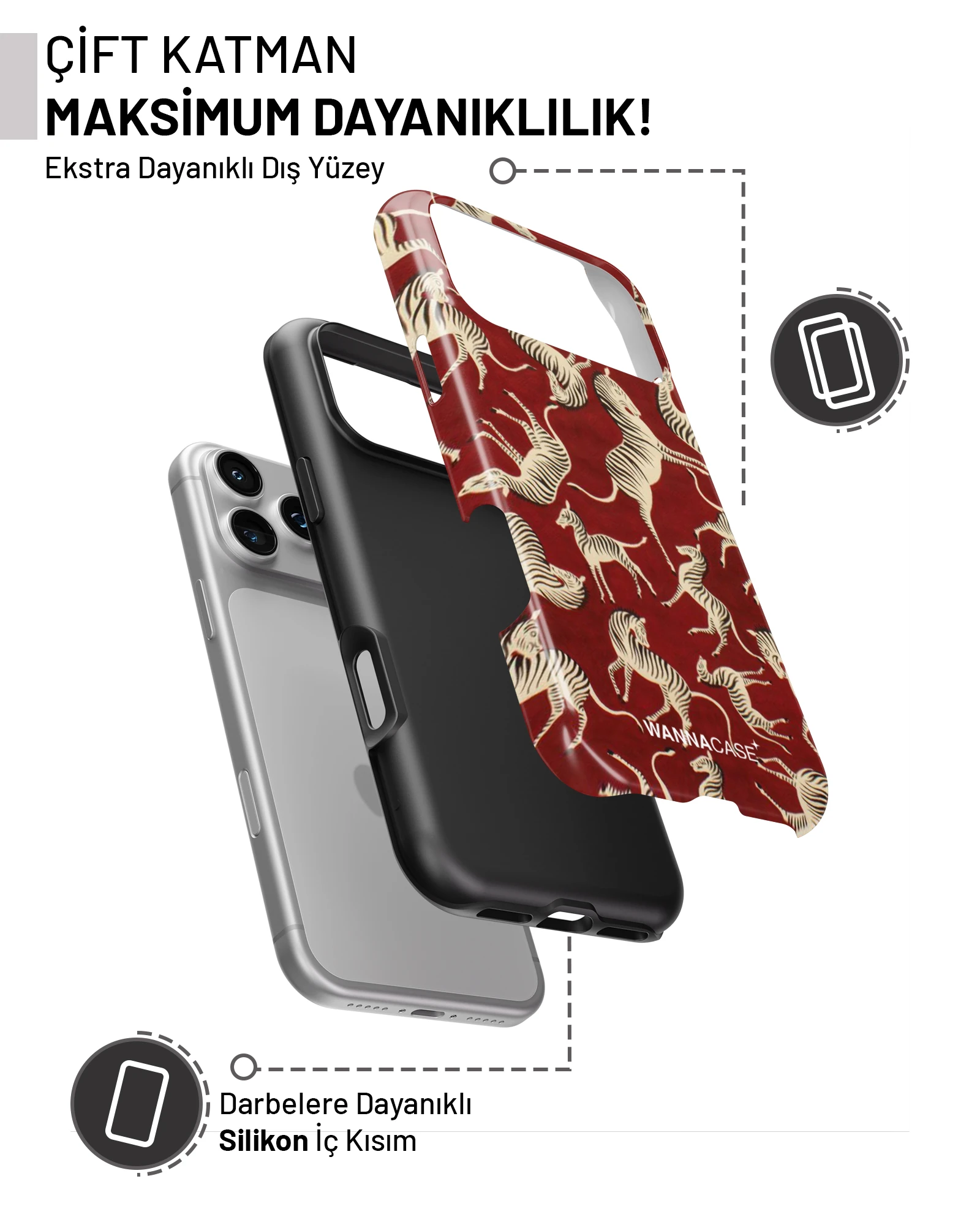 iPhone 11 Crimson Herd Essential Tough Telefon Kılıfı