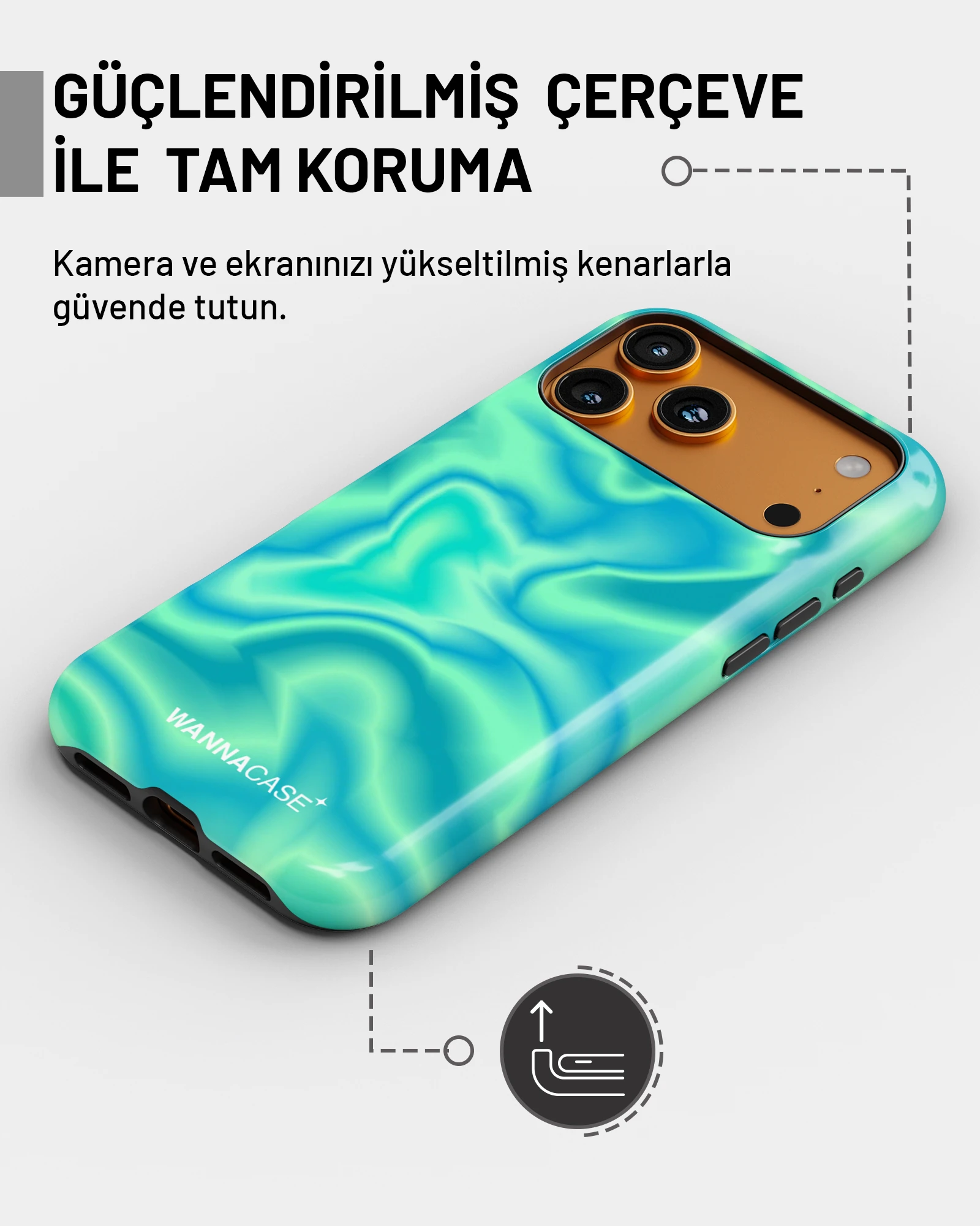 iPhone 14 Pro Ocean Aura Essential Tough Telefon Kılıfı