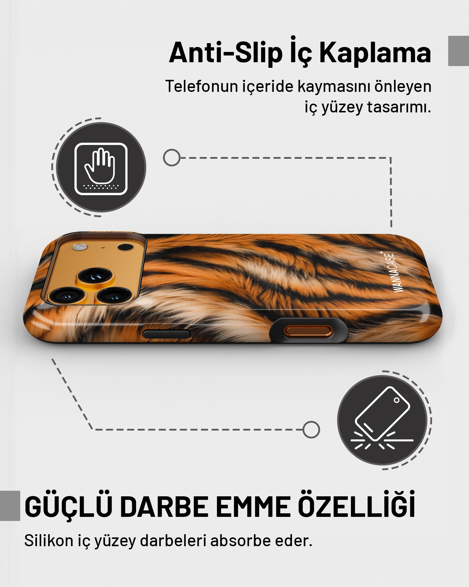 iPhone 13 Wild Stripes Essential Tough Telefon Kılıfı