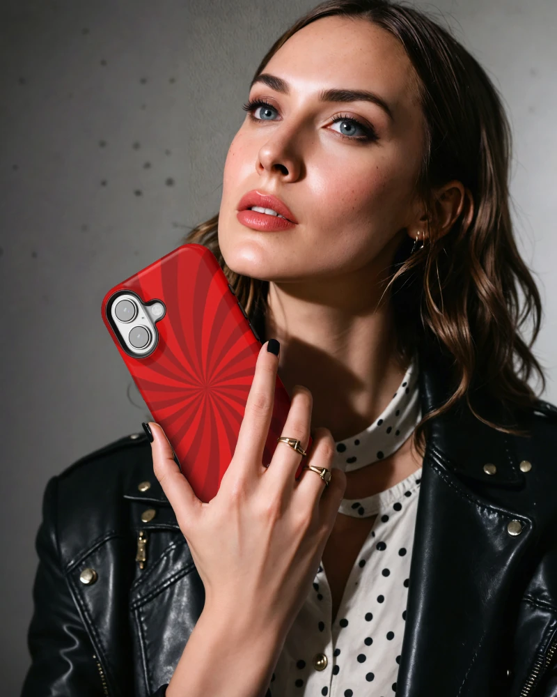 iPhone 11 Crimson Spiral Essential Tough Telefon Kılıfı