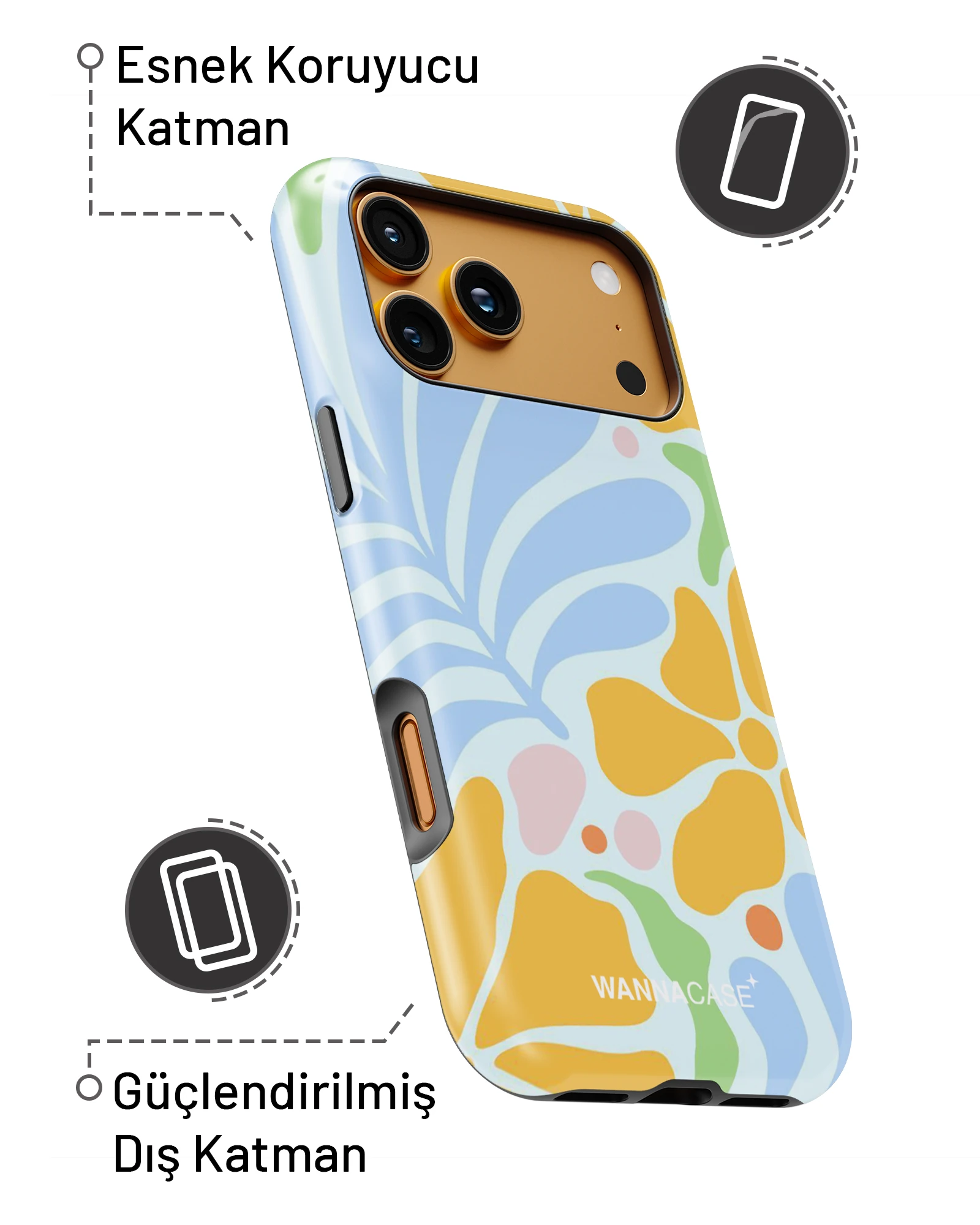 iPhone 17 Pro Max Sunny Bloom Essential Tough Telefon Kılıfı