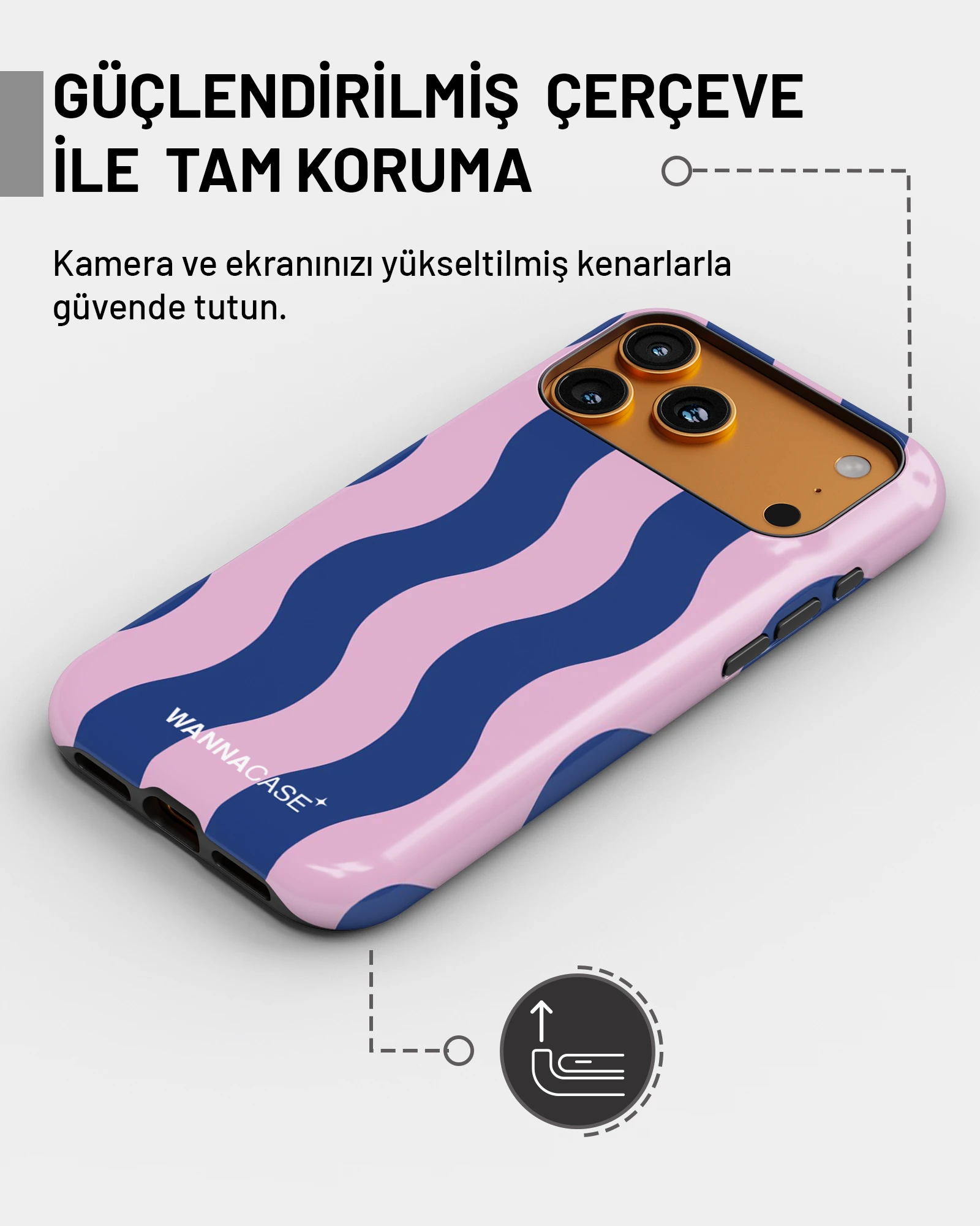 iPhone 16 Pastel Wave Essential Tough Telefon Kılıfı