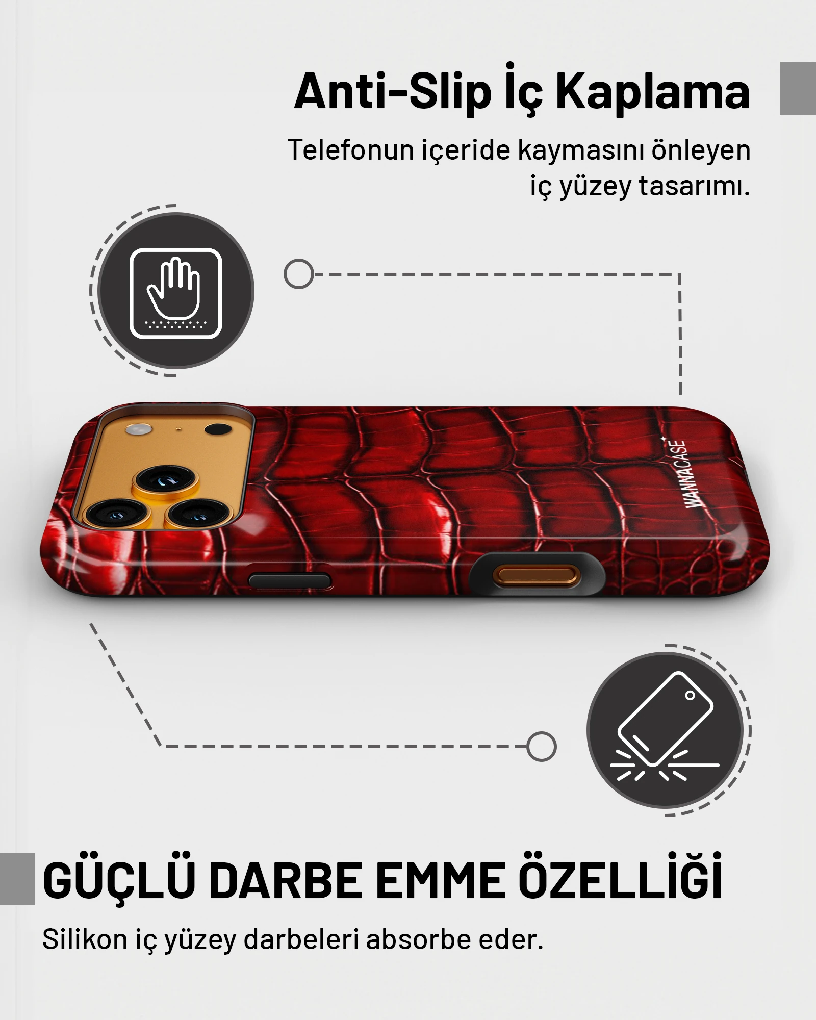 iPhone 17 Pro Blood Python Essential Tough Telefon Kılıfı