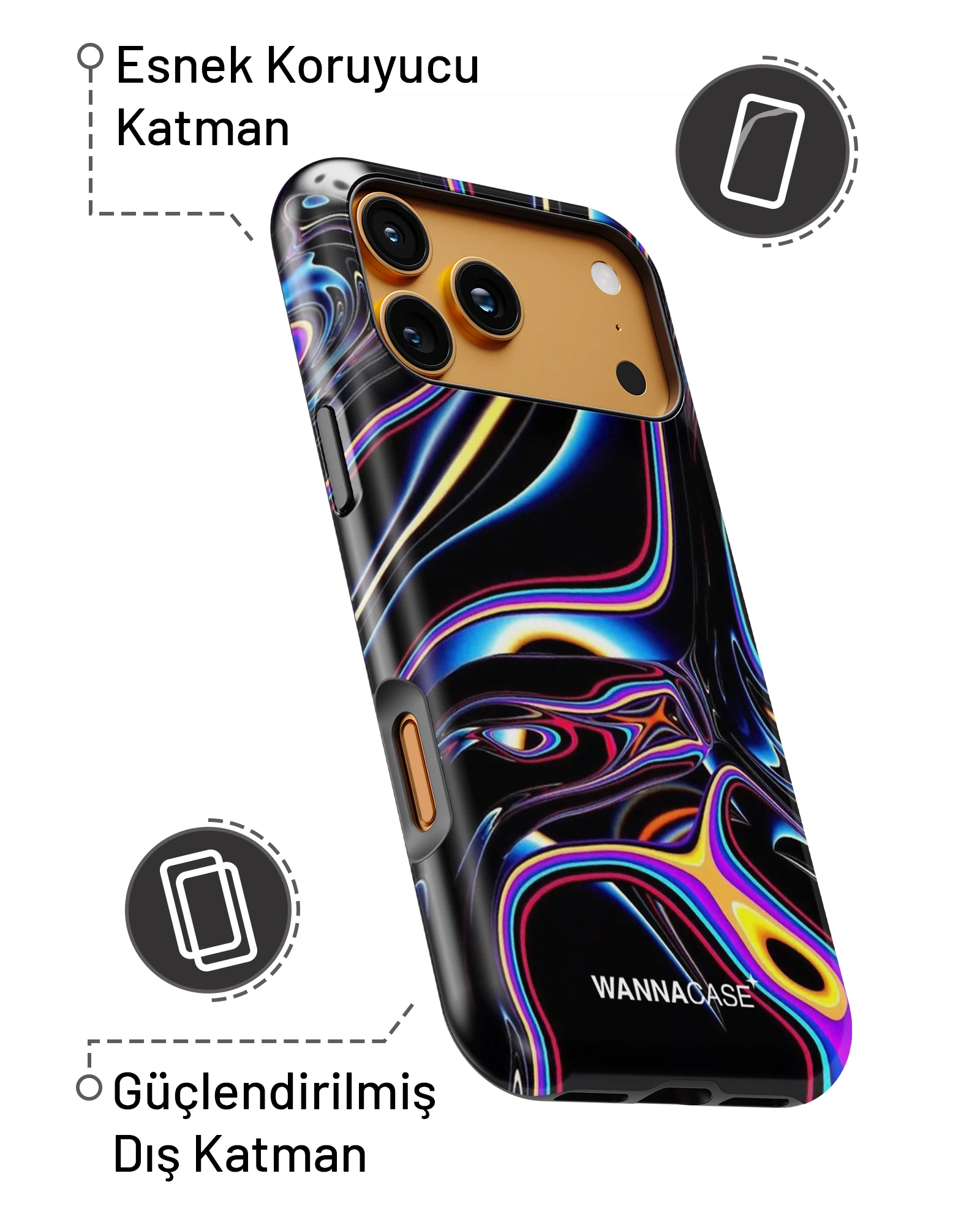 iPhone 14 Pro Neon Pulse Essential Tough Telefon Kılıfı