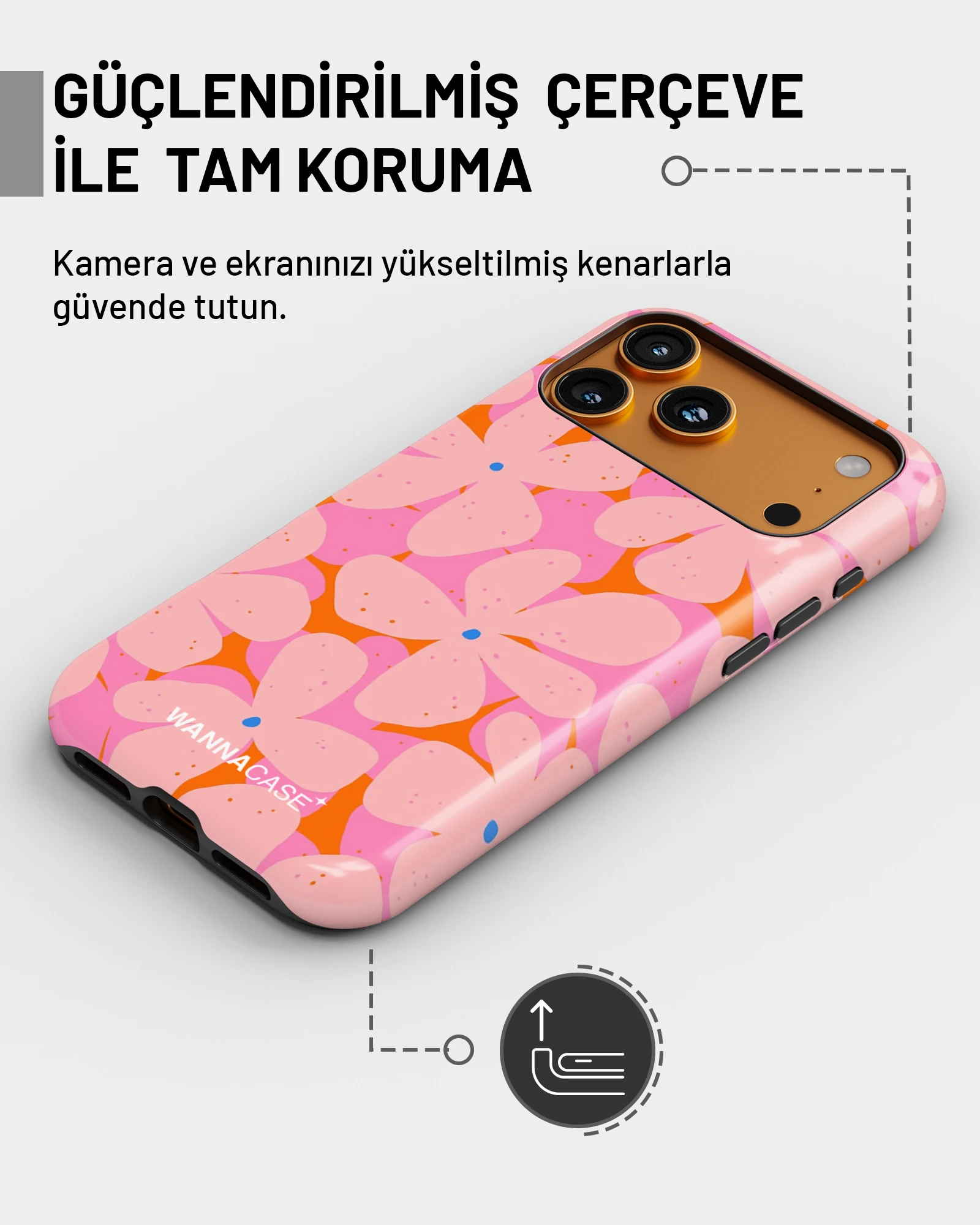 iPhone 17 Pro Max Bloom Pop Essential Tough Telefon Kılıfı