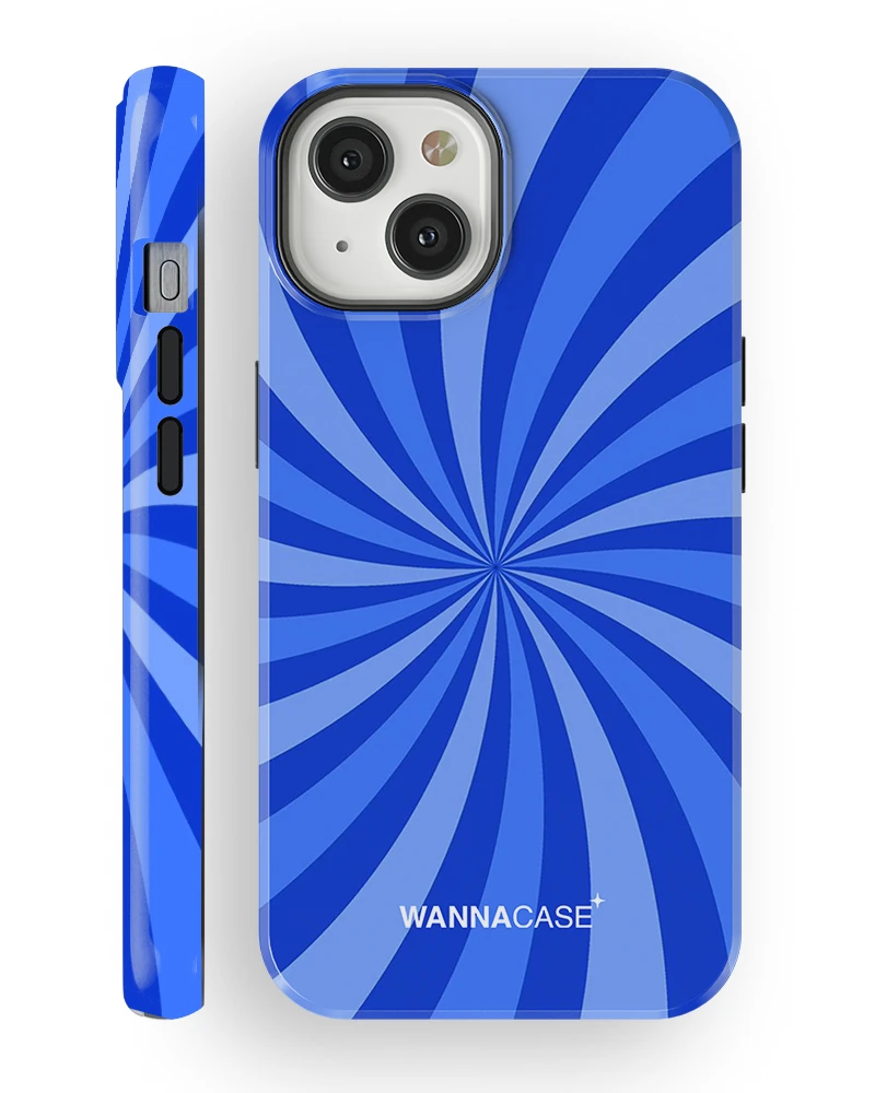 iPhone 14 Blue Vortex Essential Tough Telefon Kılıfı