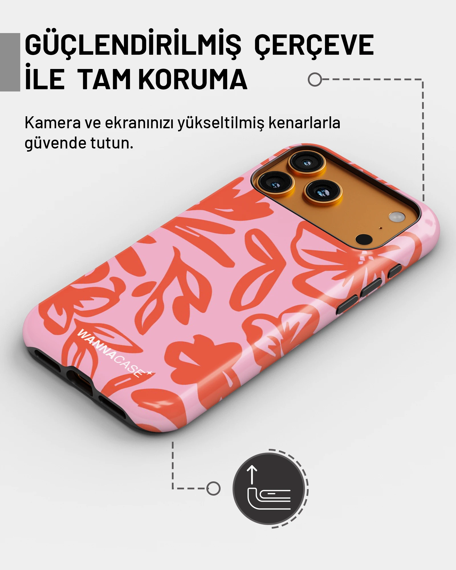 iPhone 17 Pro Max Retro Blossom Essential Tough Telefon Kılıfı