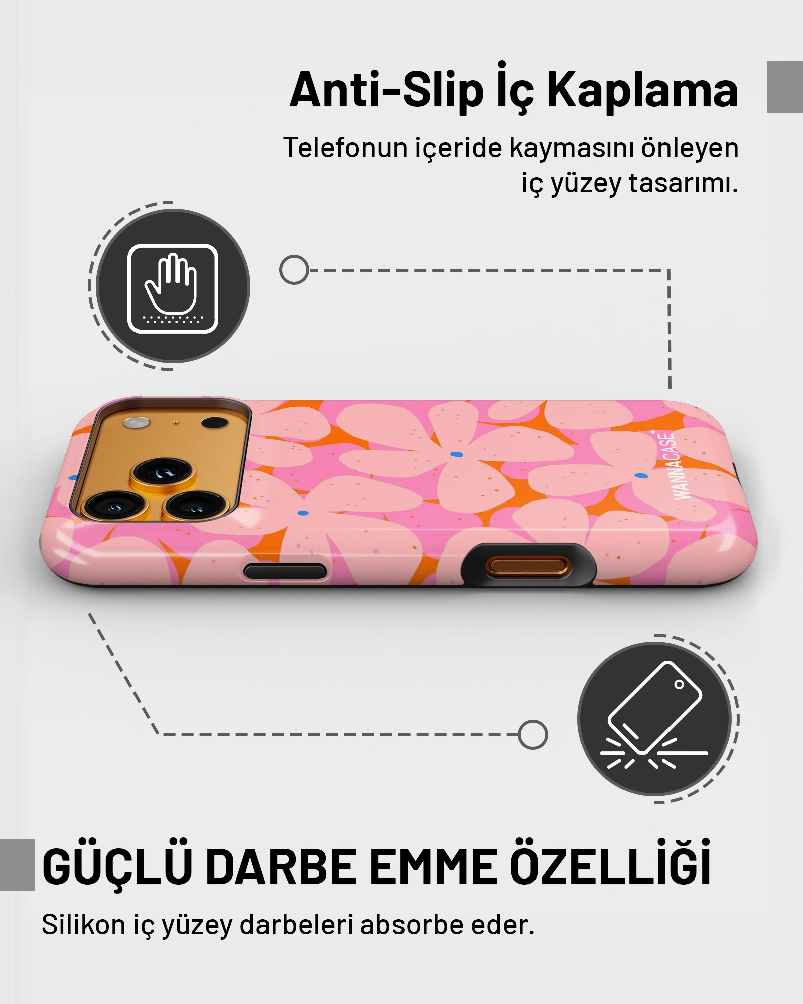 iPhone 17 Pro Max Bloom Pop Essential Tough Telefon Kılıfı