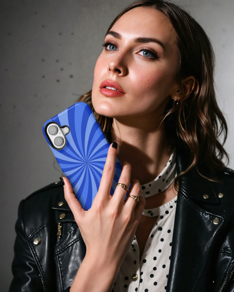 iPhone 11 Blue Vortex Essential Tough Telefon Kılıfı