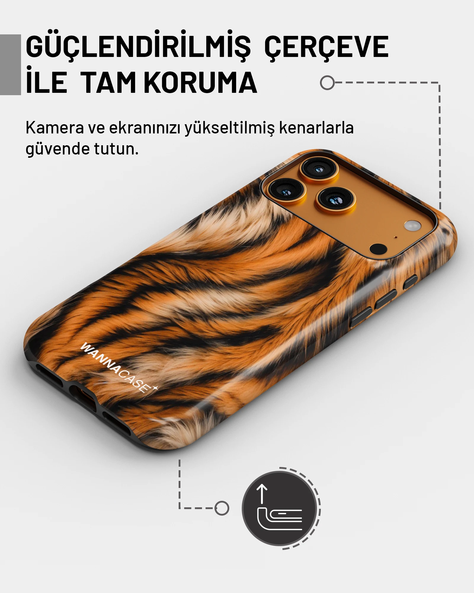 iPhone 13 Wild Stripes Essential Tough Telefon Kılıfı