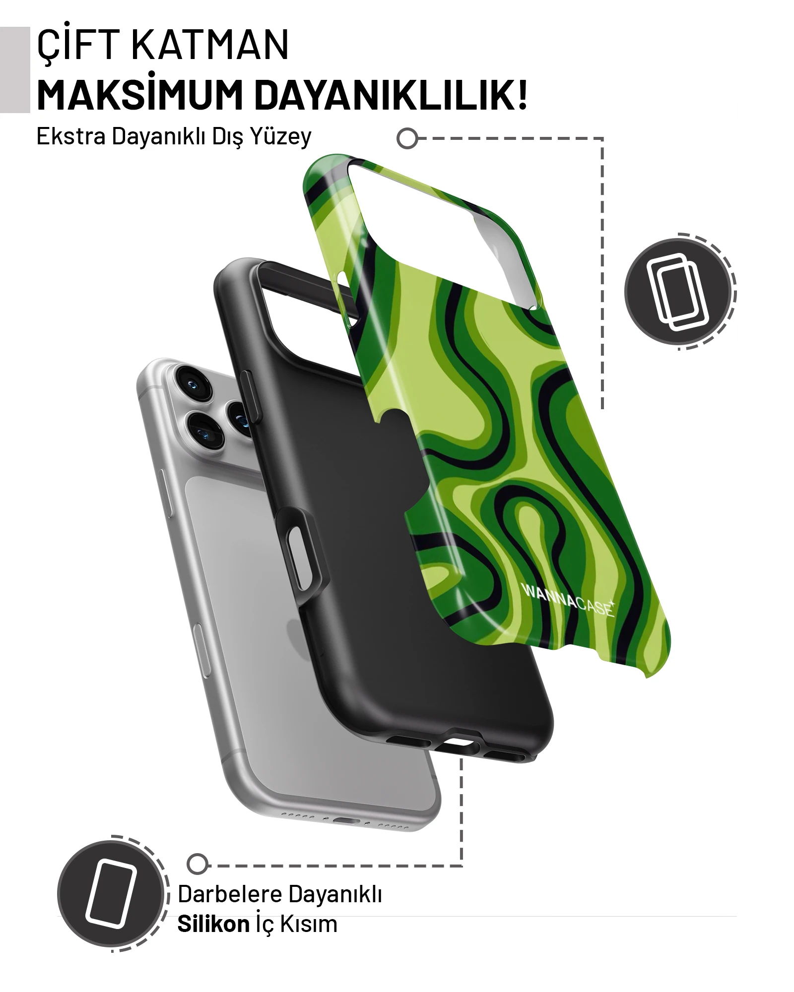 iPhone 16 Jungle Pulse Essential Tough Telefon Kılıfı