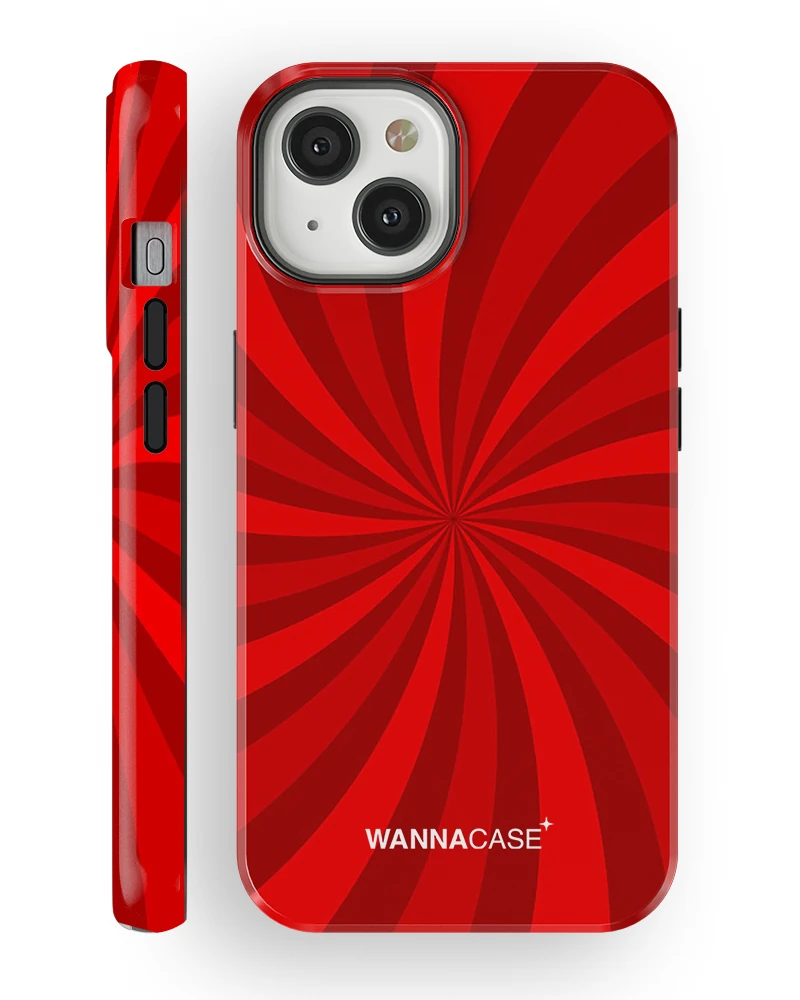 iPhone 14 Crimson Spiral Essential Tough Telefon Kılıfı
