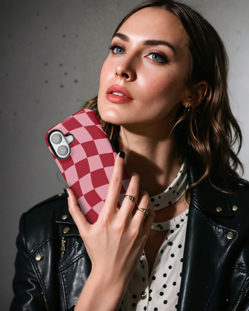 iPhone 16 Pink İllusion Essential Tough Telefon Kılıfı