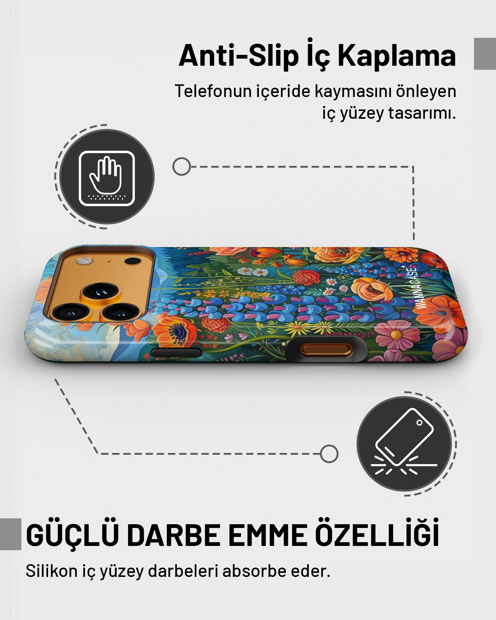 iPhone 17 Pro Max Wild Garden Essential Tough Telefon Kılıfı