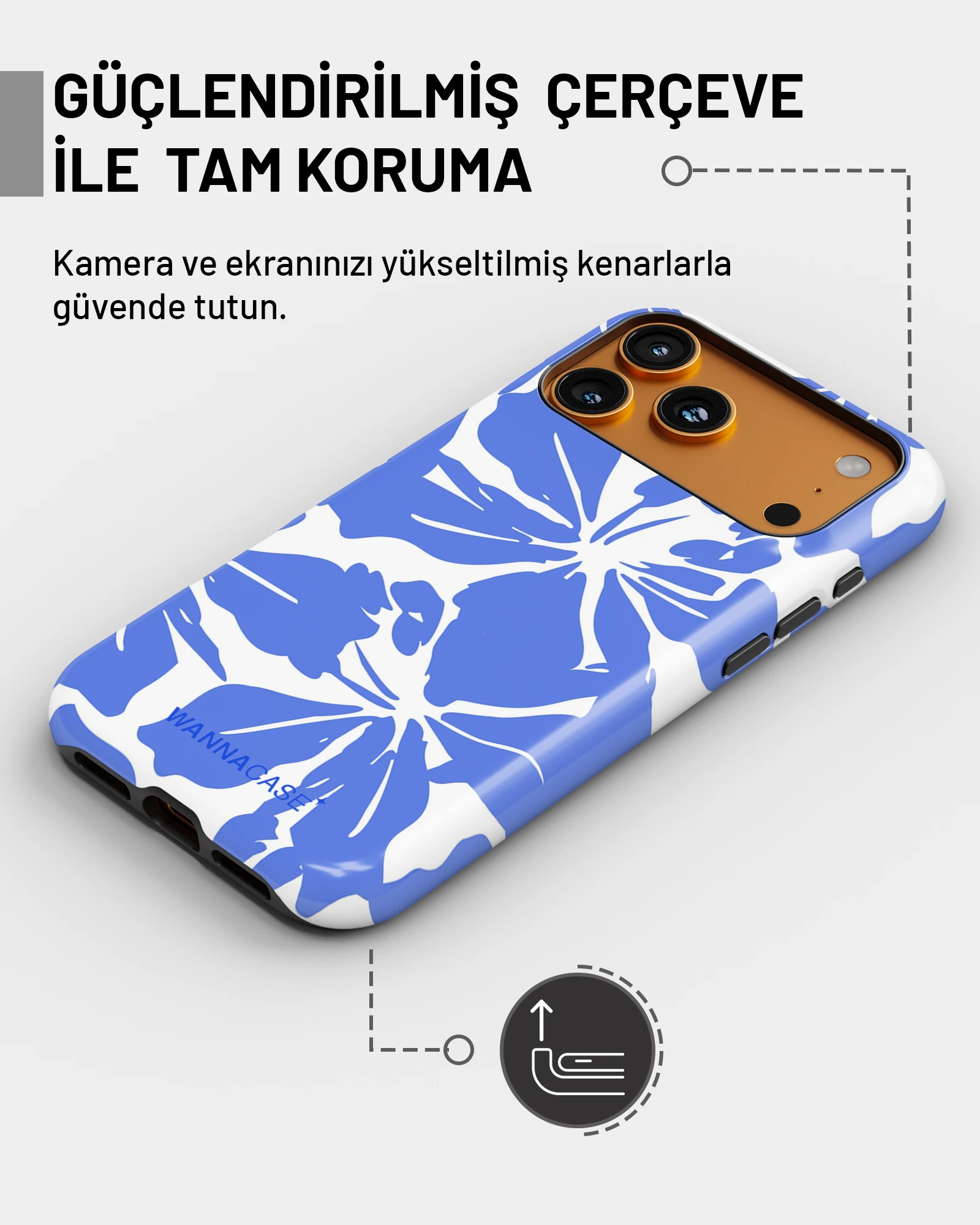 iPhone 17 Pro Max Ocean Hibiscus Essential Tough Telefon Kılıfı