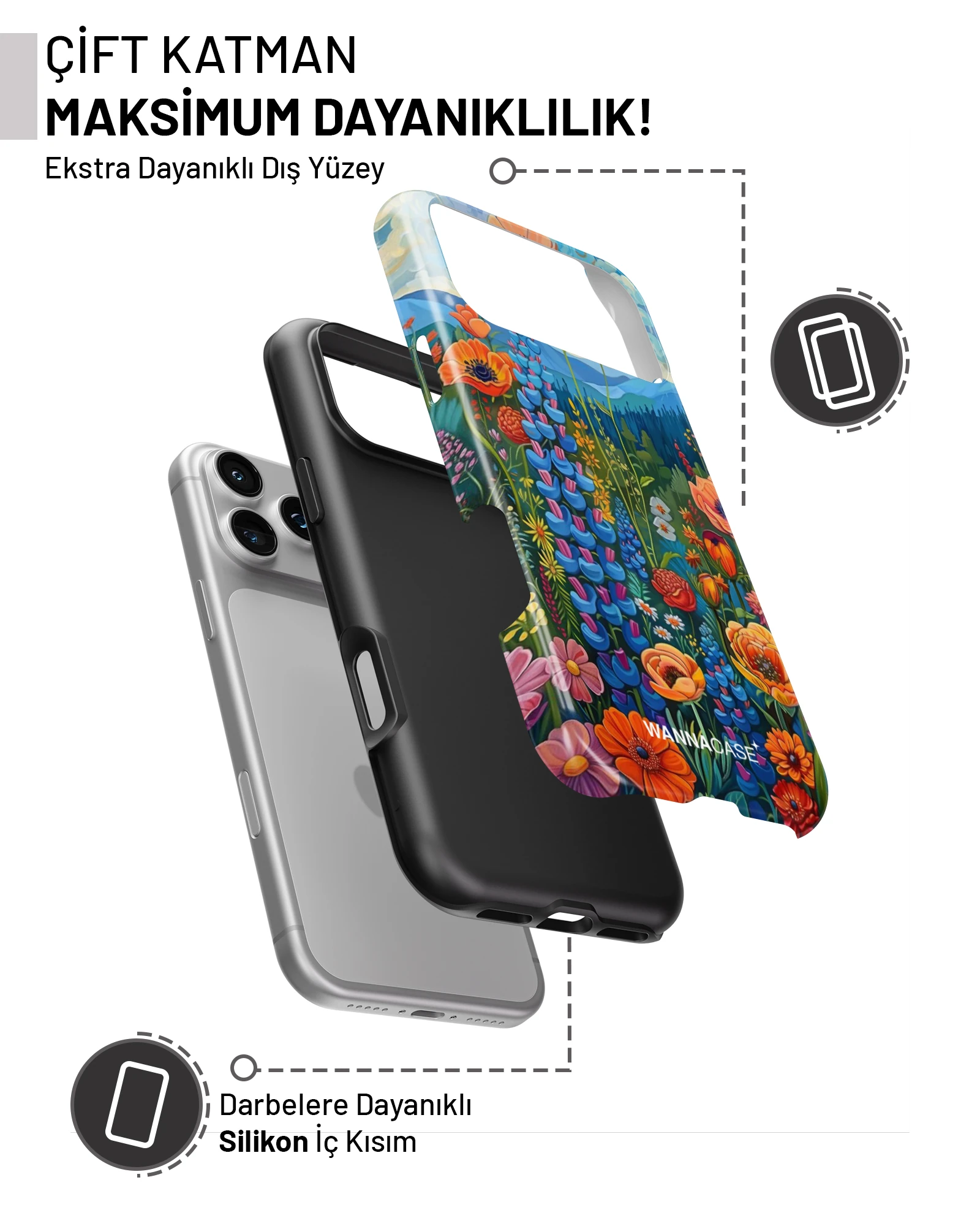 iPhone 17 Pro Max Wild Garden Essential Tough Telefon Kılıfı