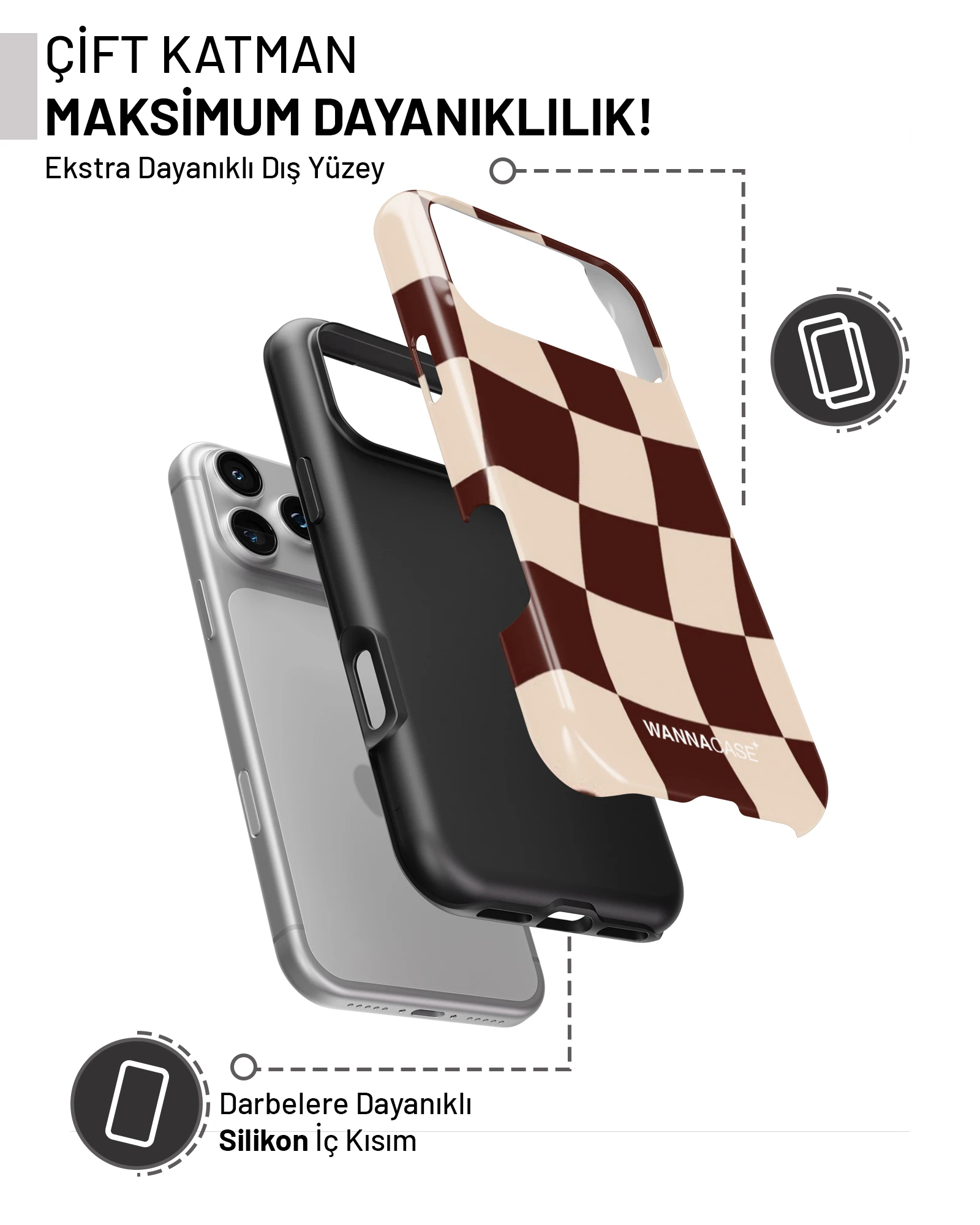 iPhone 16 Sand Mirage Essential Tough Telefon Kılıfı