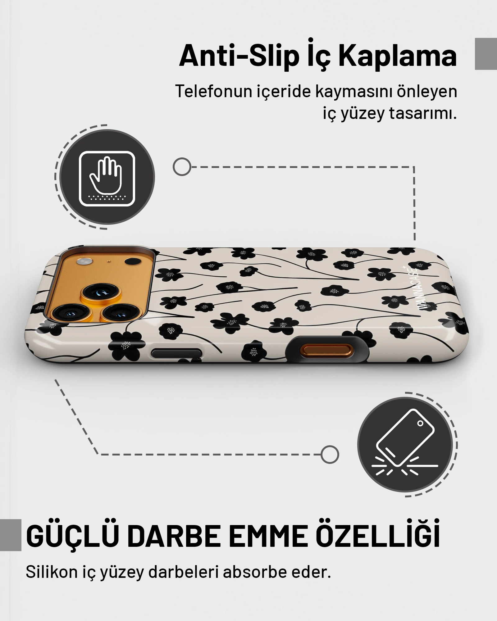 iPhone 17 Pro Max Mid Night Essential Tough Telefon Kılıfı