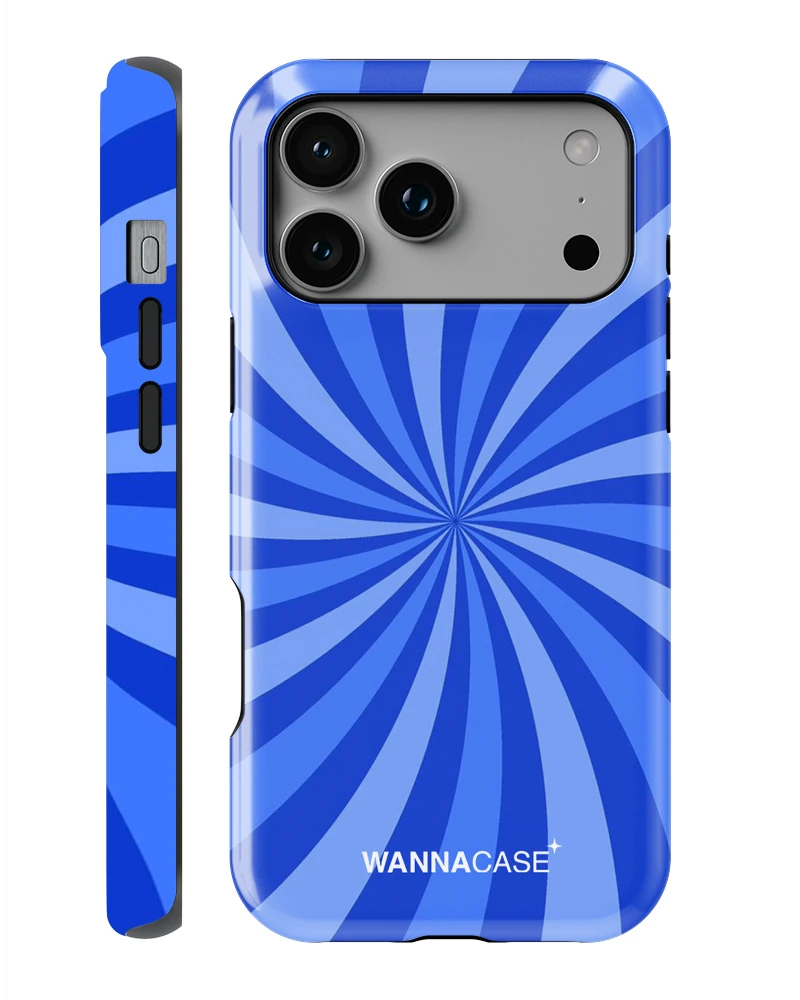 iPhone 17 Pro Blue Vortex Essential Tough Telefon Kılıfı