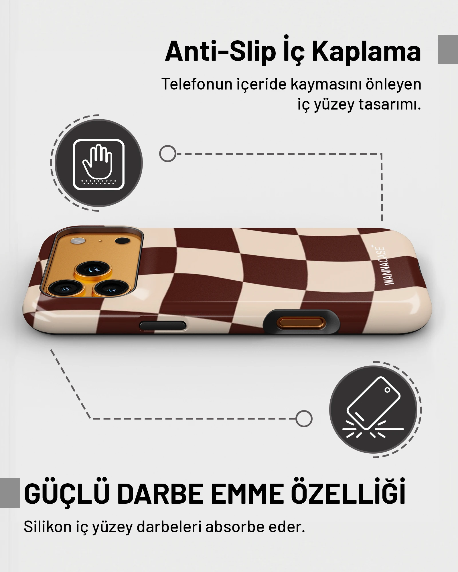 iPhone 16 Sand Mirage Essential Tough Telefon Kılıfı