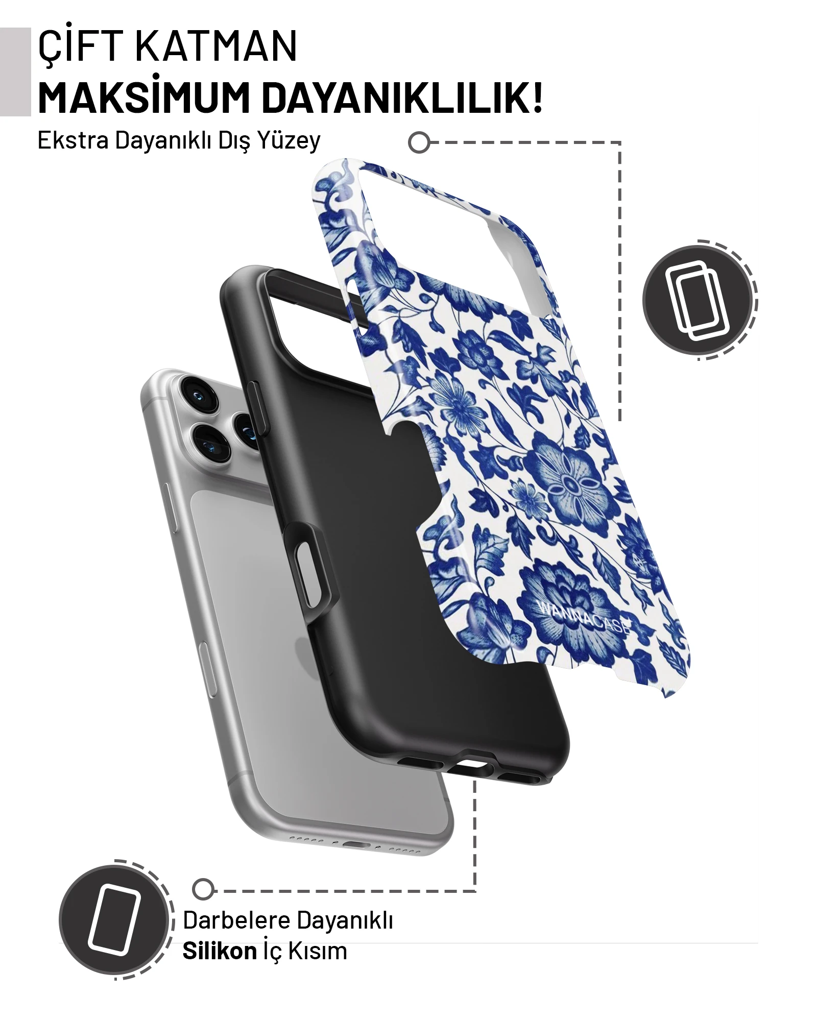 iPhone 17 Pro Max Royal Botanica Essential Tough Telefon Kılıfı