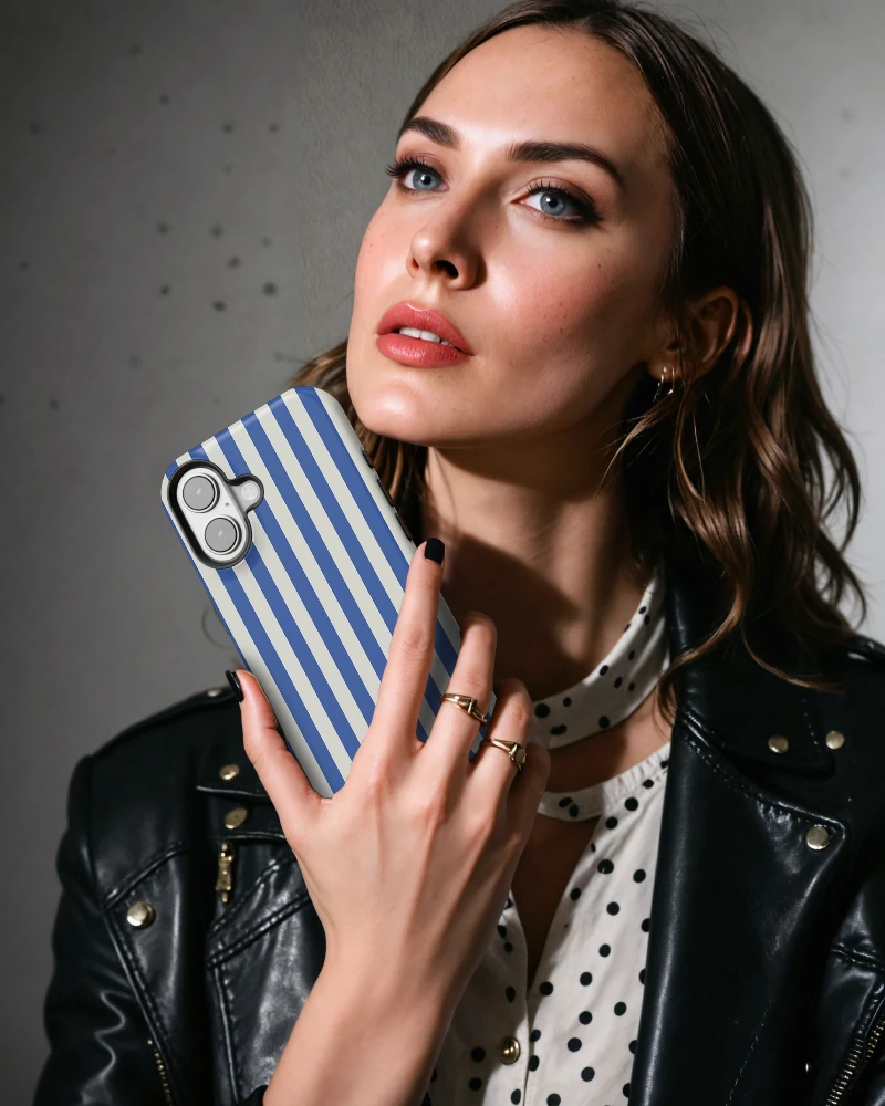 iPhone 16 Marine Stripes Essential Tough Telefon Kılıfı