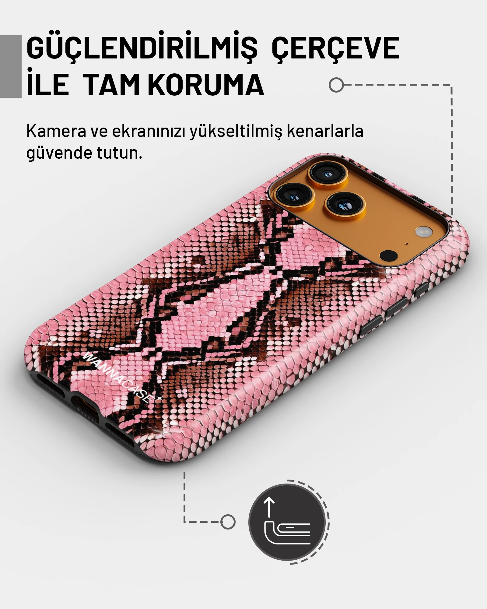 iPhone 13 Pink Viper Essential Tough Telefon Kılıfı