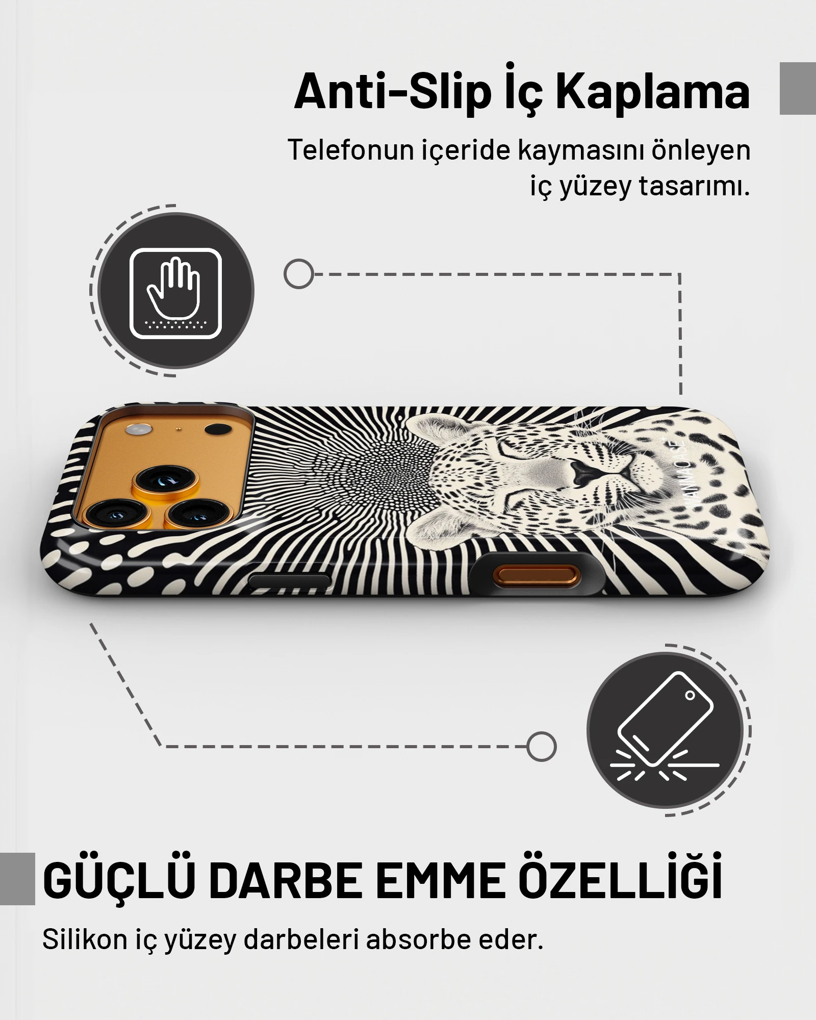 iPhone 14 Hypnotic Beast Essential Tough Telefon Kılıfı