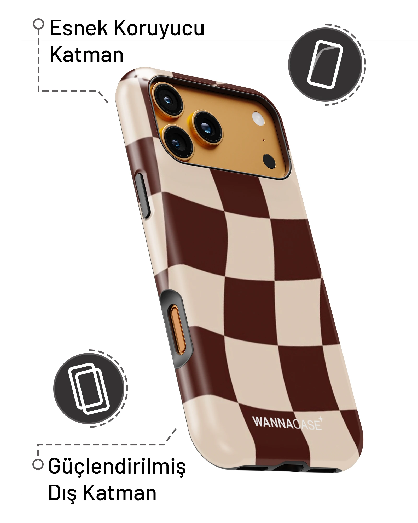 iPhone 16 Sand Mirage Essential Tough Telefon Kılıfı