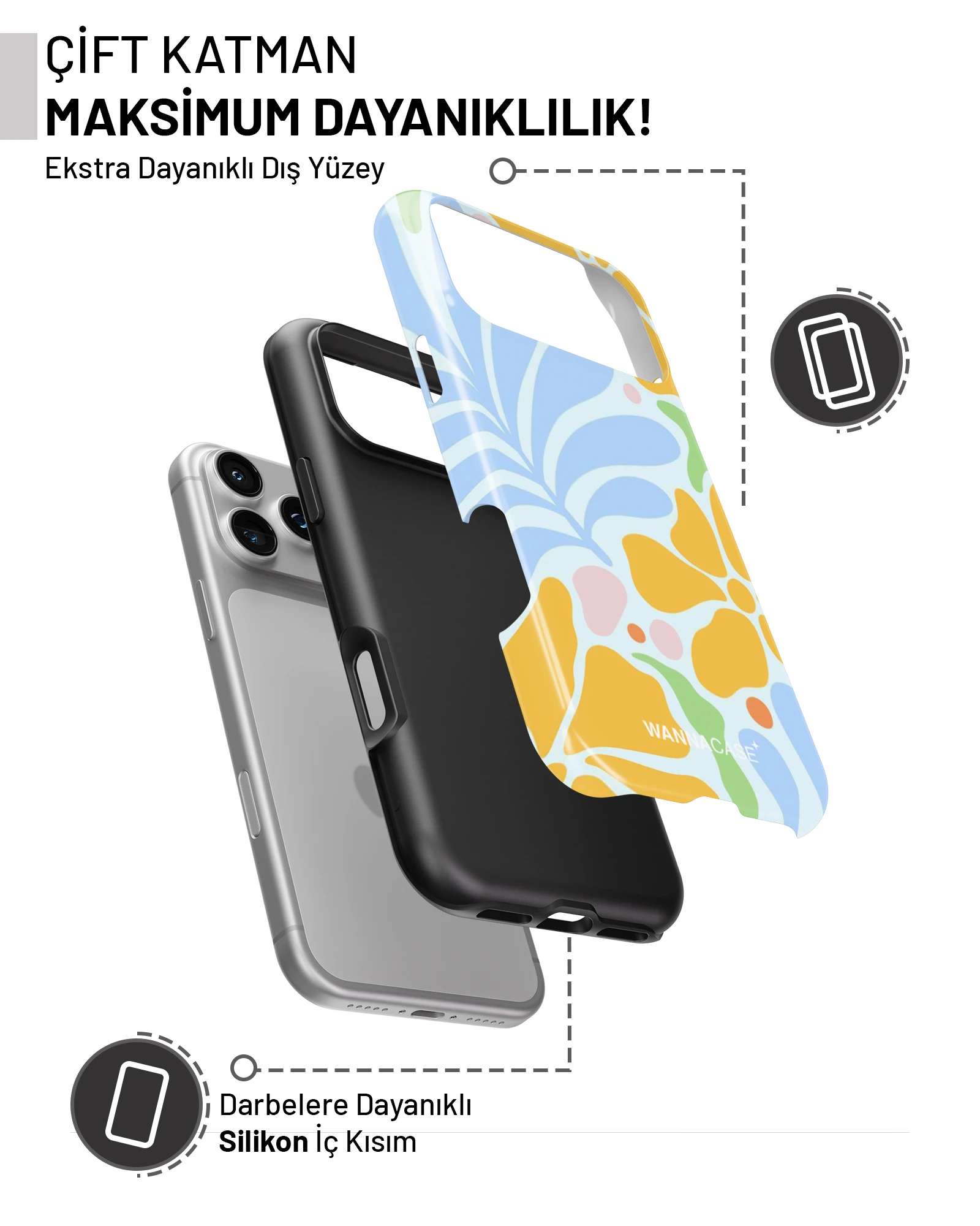 iPhone 17 Pro Max Sunny Bloom Essential Tough Telefon Kılıfı