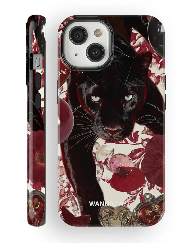 iPhone 13 MidNight Panther Essential Tough Telefon Kılıfı