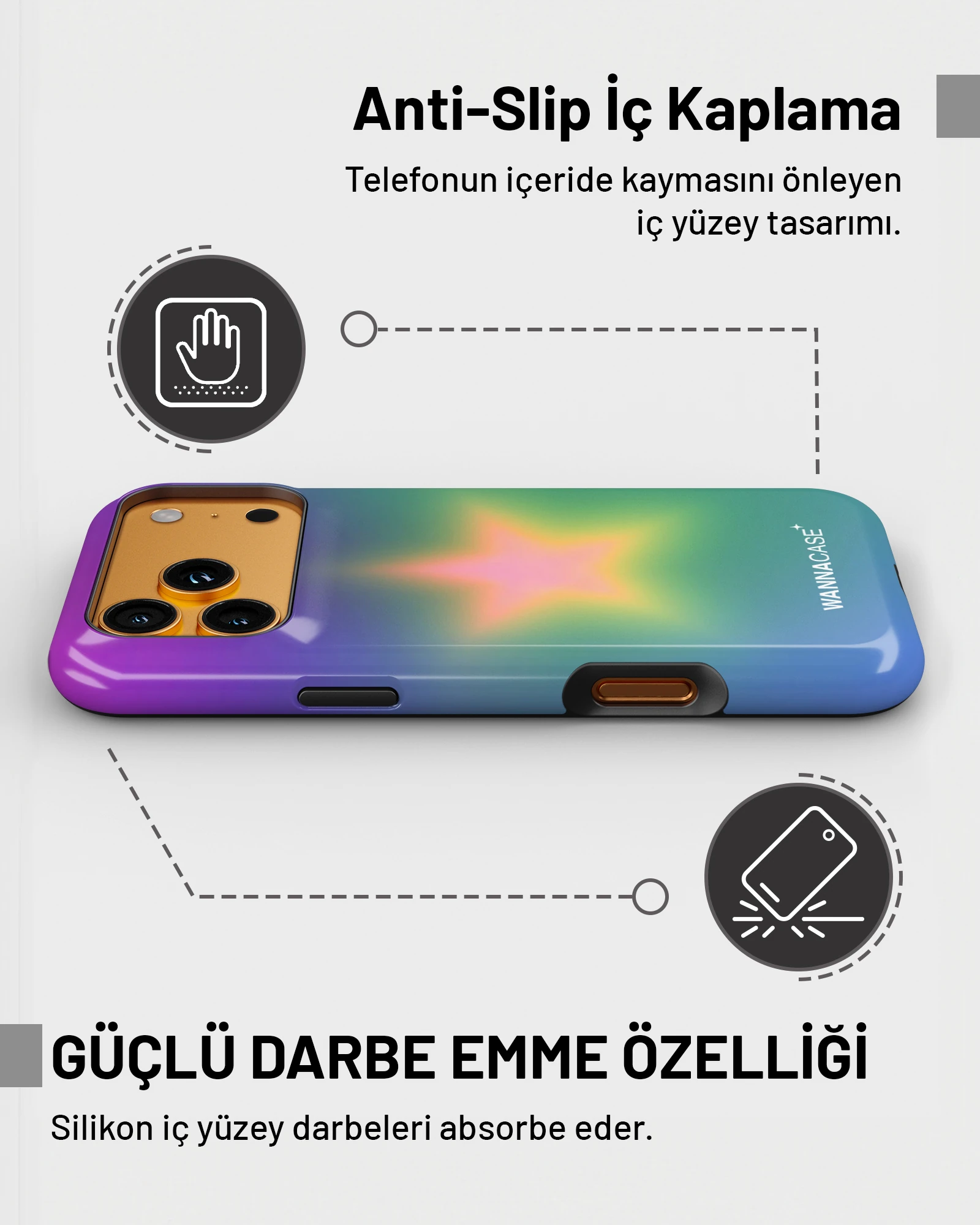 iPhone 15 Star Aura Essential Tough Telefon Kılıfı