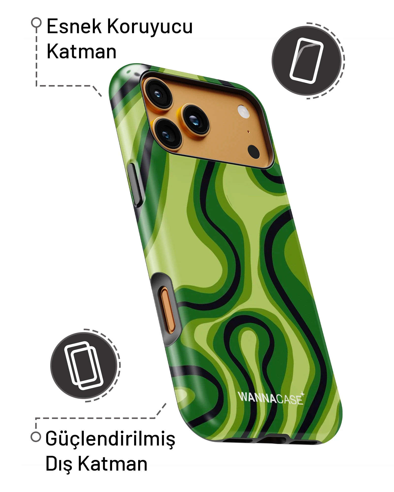 iPhone 16 Jungle Pulse Essential Tough Telefon Kılıfı