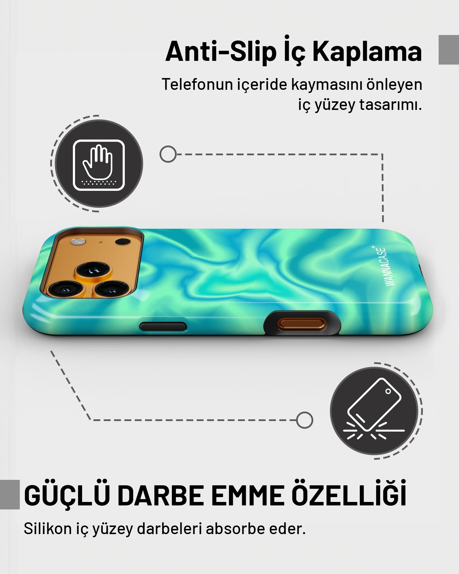 iPhone 14 Pro Ocean Aura Essential Tough Telefon Kılıfı