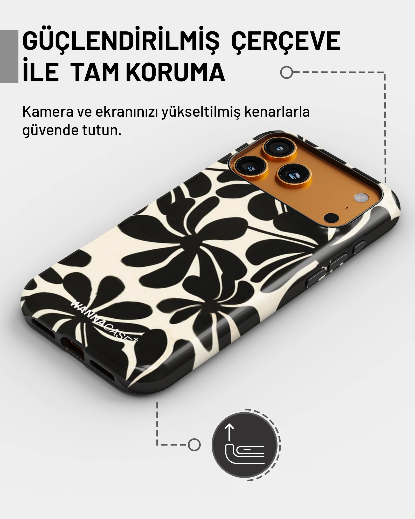 iPhone 17 Pro Max Shadow Flora Essential Tough Telefon Kılıfı