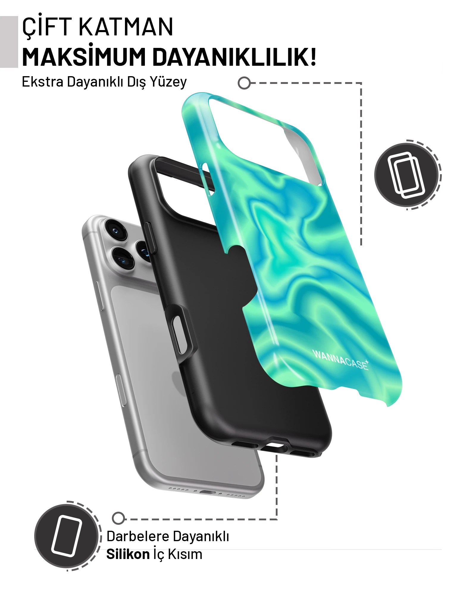 iPhone 14 Pro Ocean Aura Essential Tough Telefon Kılıfı