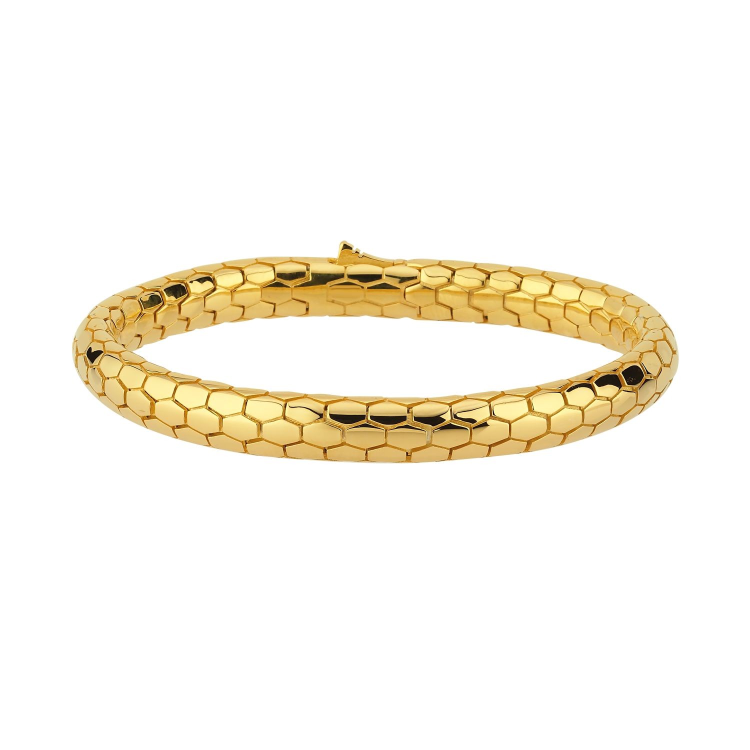 Silver Bracelet Classic with Gold Plated