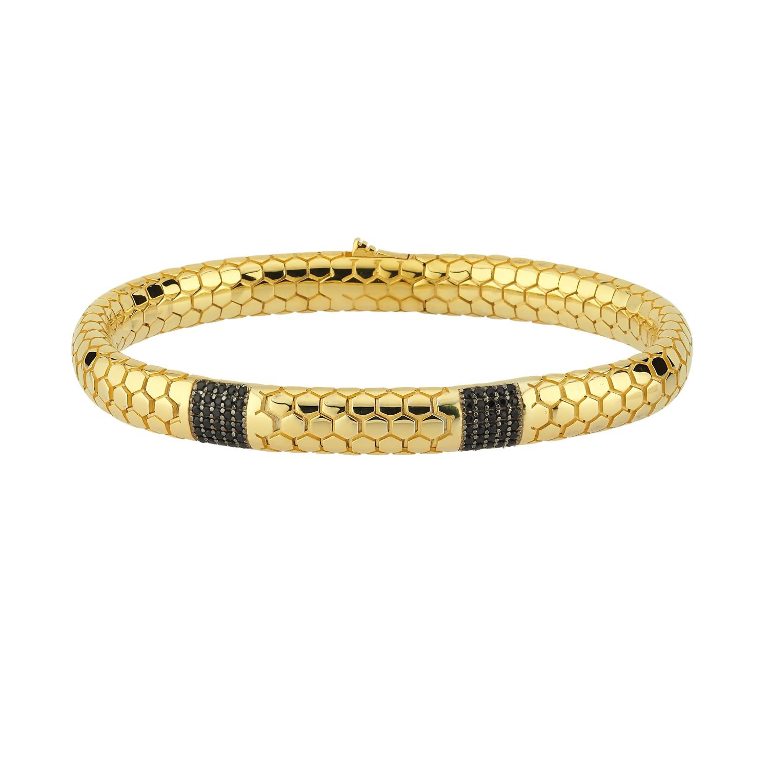 Silver Bracelet with Gold Plated