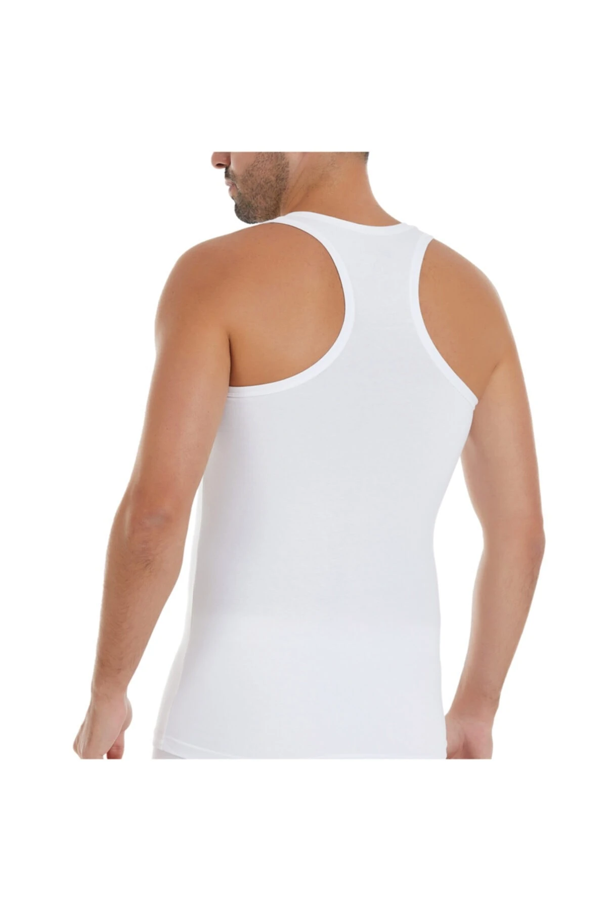 Yıldız 375 Beyaz Likralı Sporcu Erkek Atlet