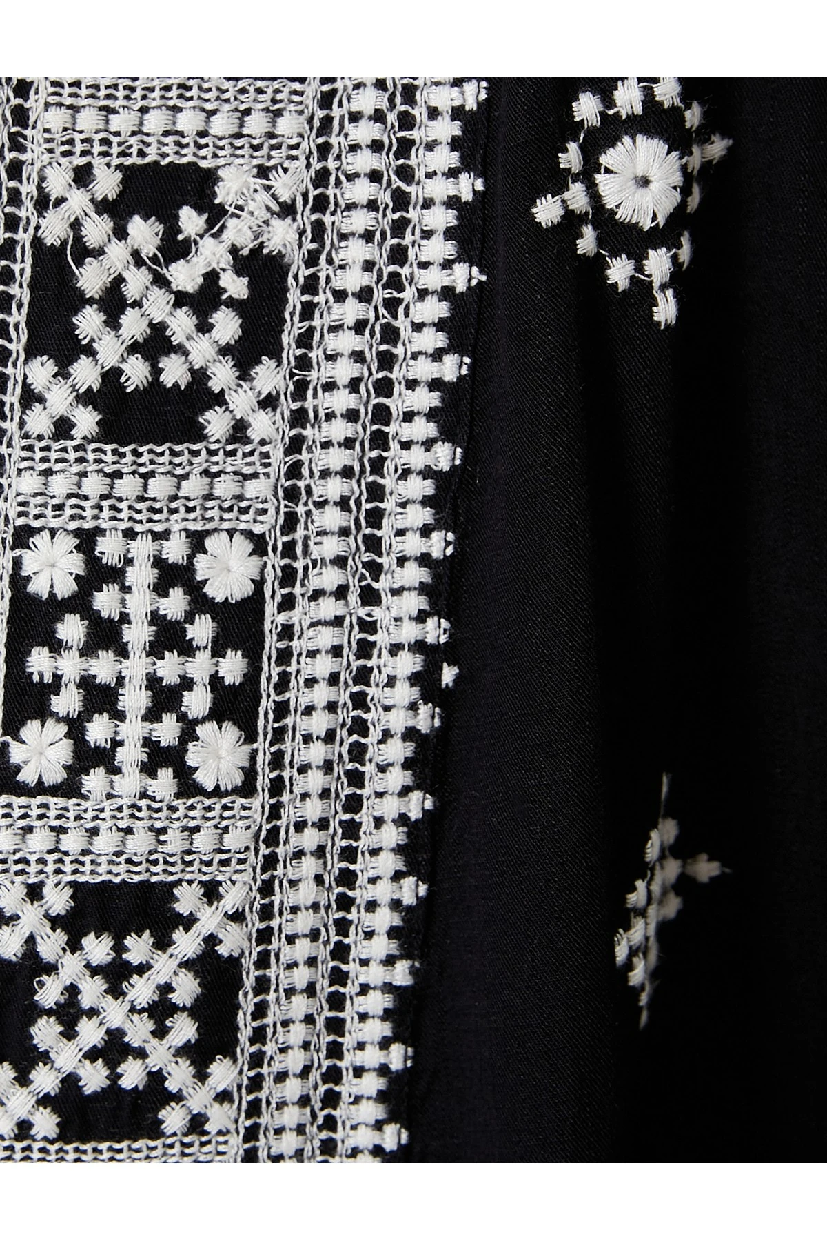 Viskon Kimono Nakışlı