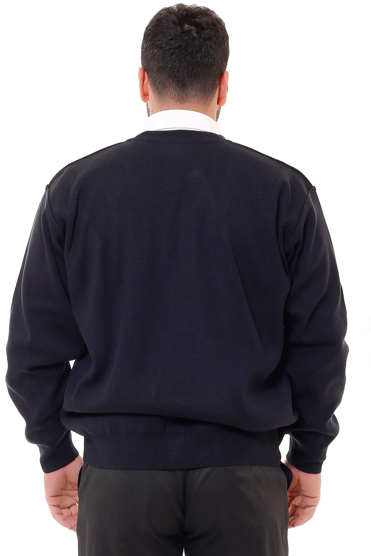 Düğmeli Çelik Örgü Erkek Hırka