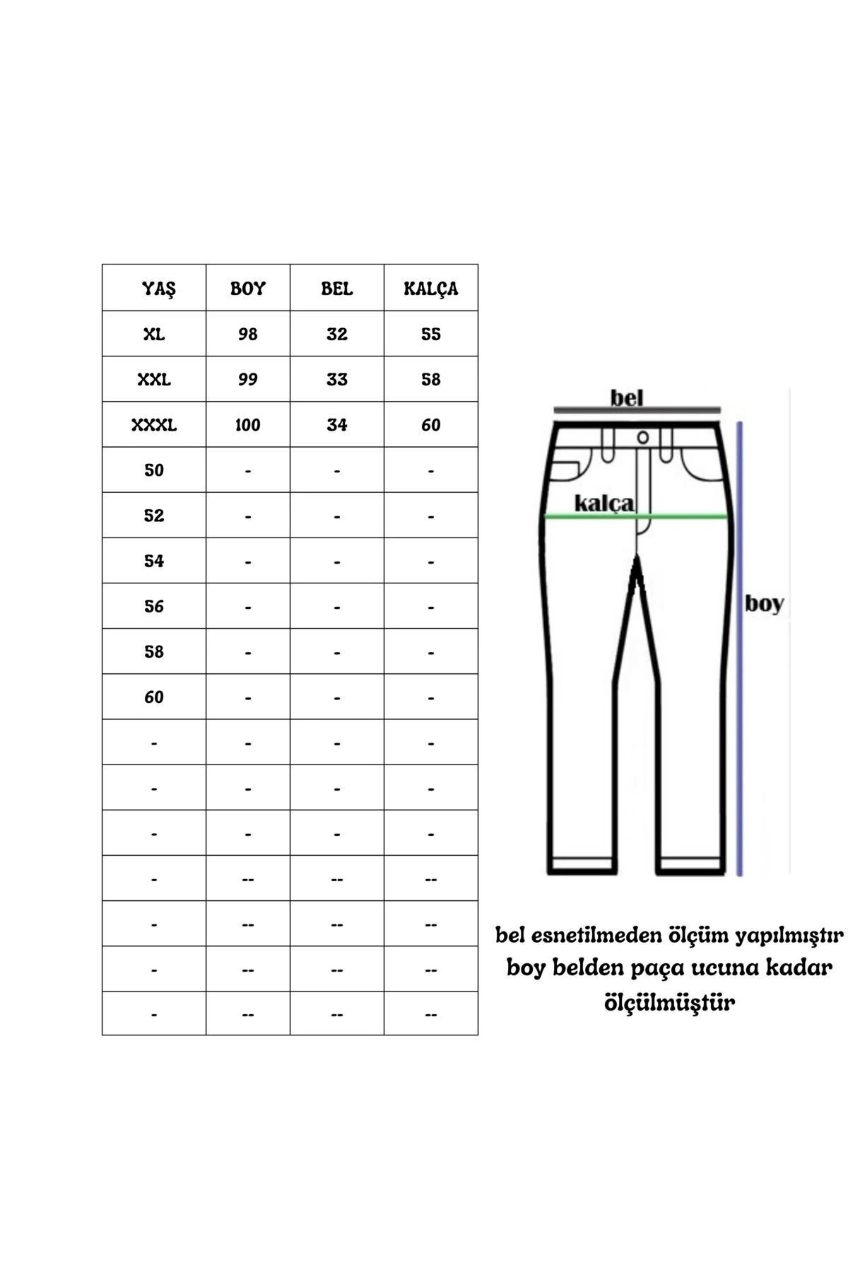 Erkek Büyük Beden Keten Serili Hambez Pantolon