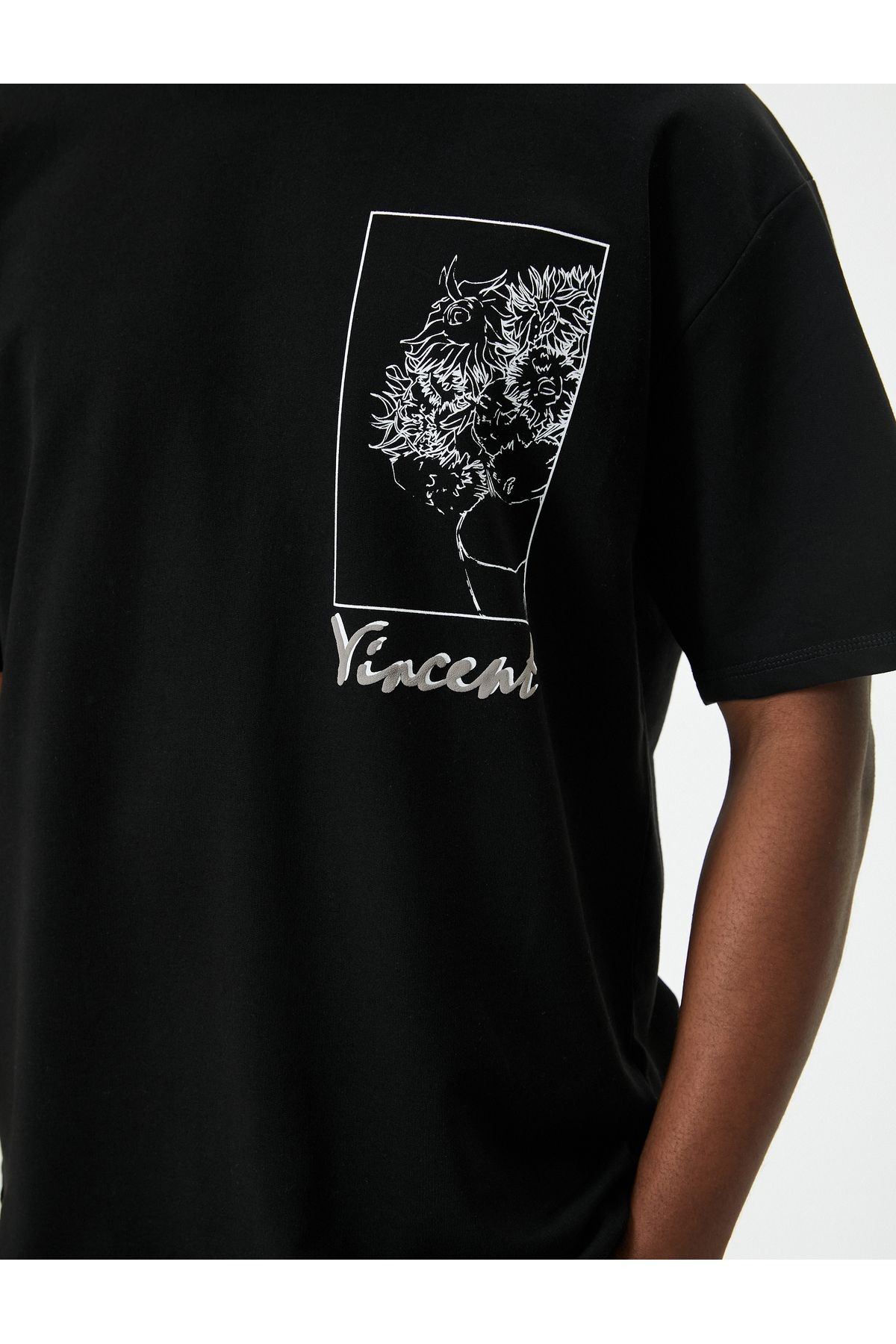 Vincent Van Gogh Oversize Tişört Lisanslı Arkası Baskılı