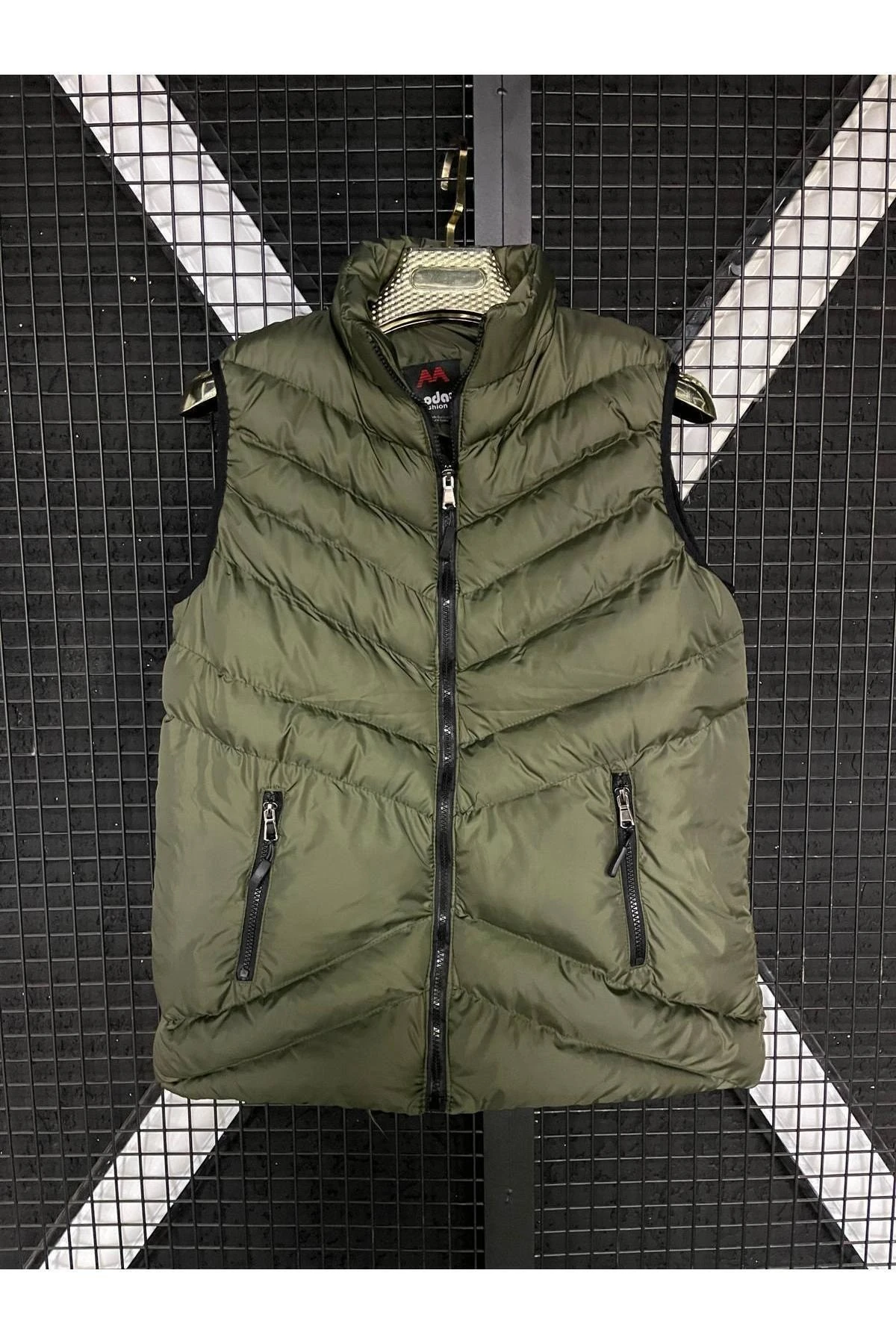 Unisex Haki Spor Dolum Şişme Yelek