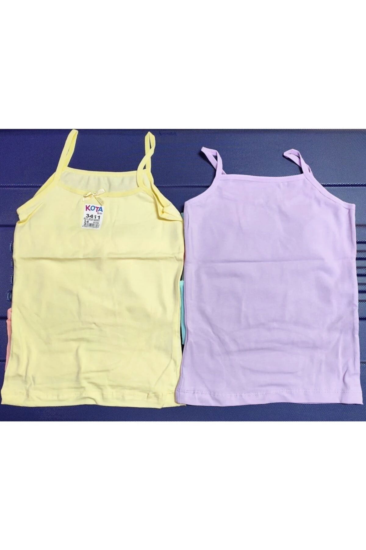 Kız Çocuk Sarı Atlet 4 'lü