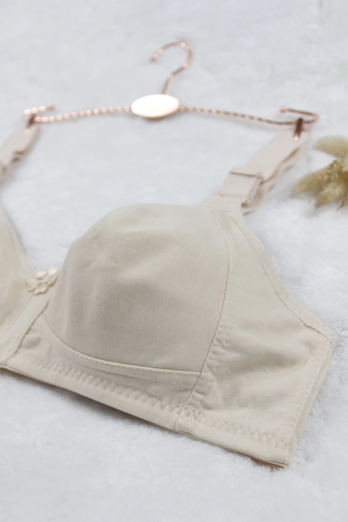 - TACOO Penye Toparlayıcı Ekru Renkli Sütyen 1001