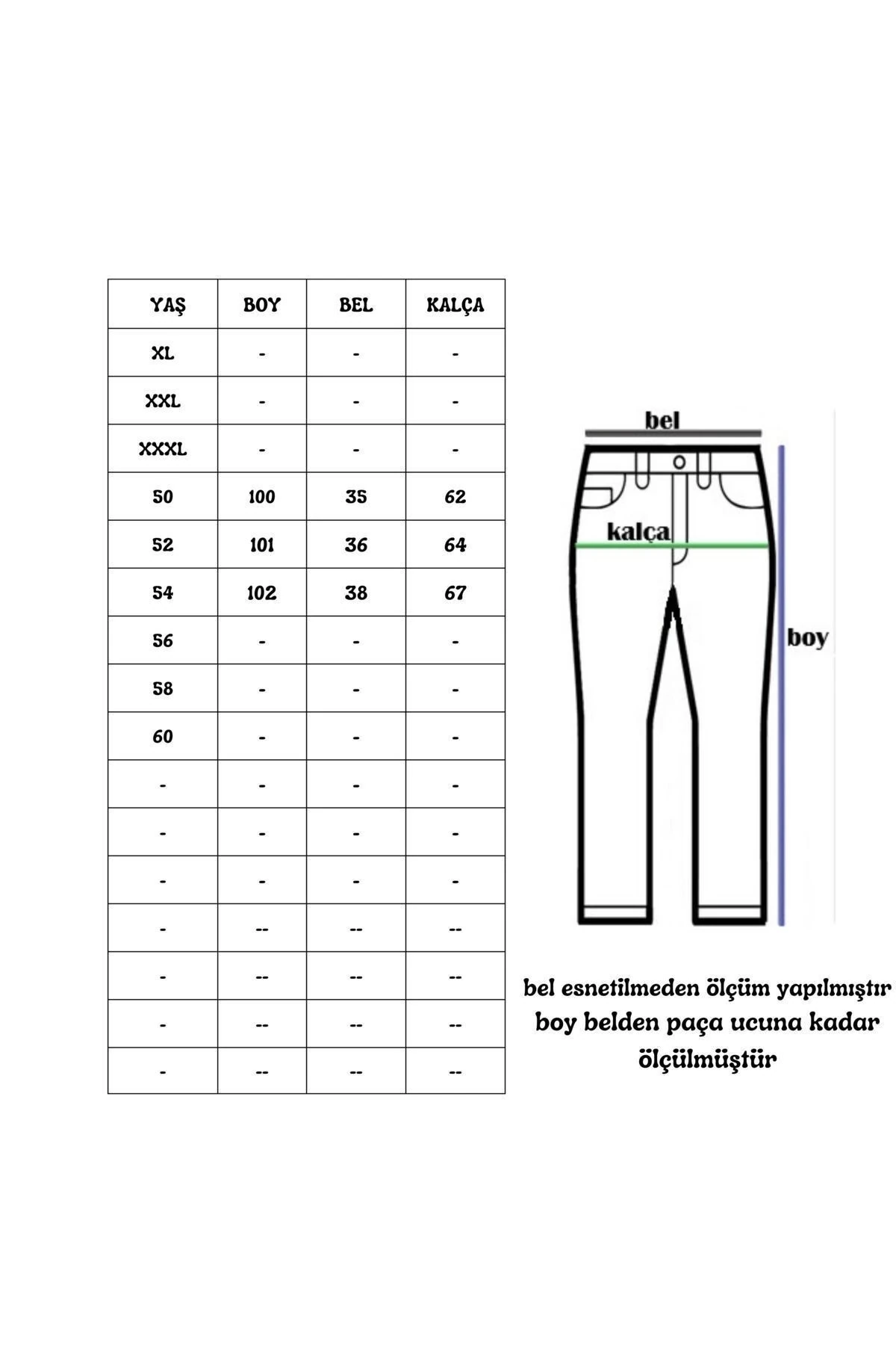 Erkek Battal Beden Hambez Pantolon