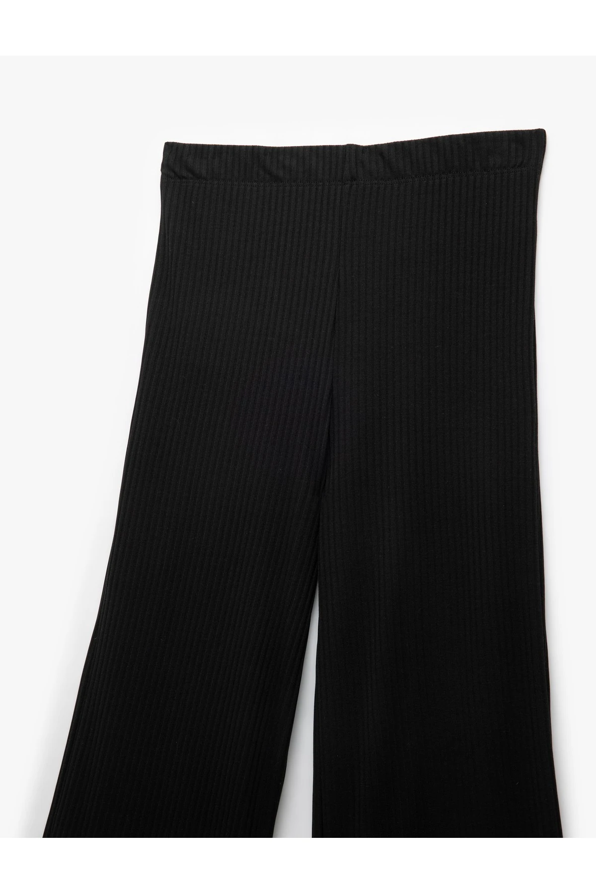 Viskon Karışımlı Yüksek Bel İspanyol Paça Tayt Pantolon